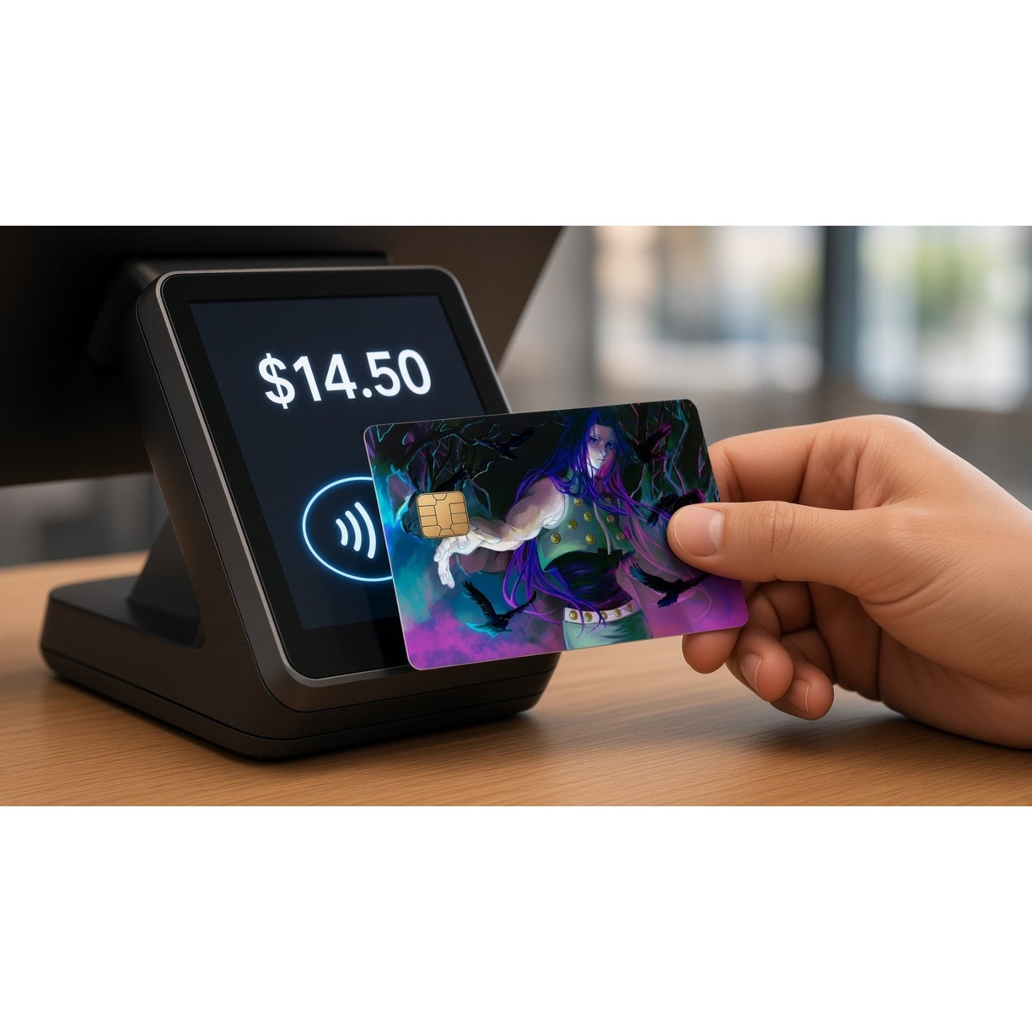Illumi's Shadows of the Assassin HunterXHunter Debit Card Credit Card Skin