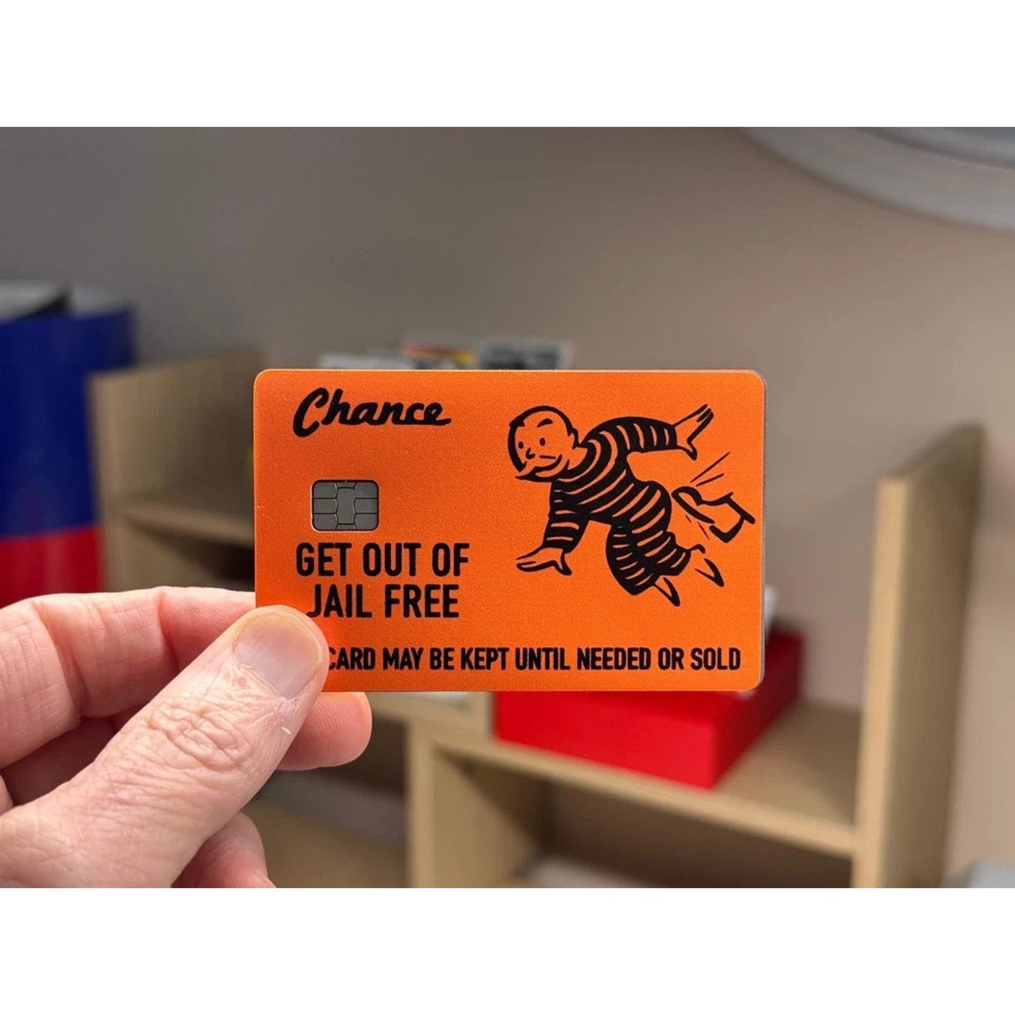Get Out Of Jail FREE Credit Card Skin, Debit Card Covering