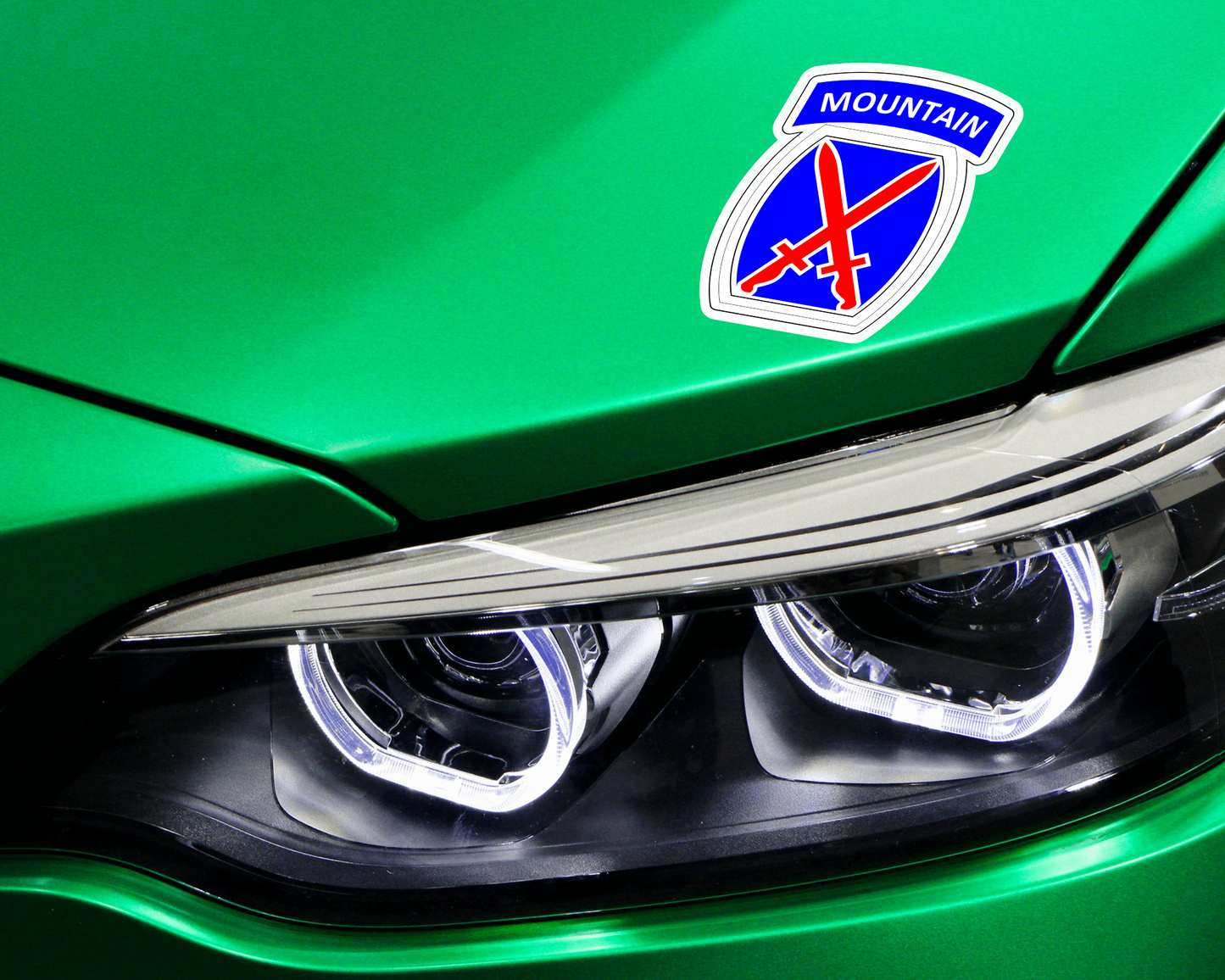 Army 10th Mountain Division Vinyl Decal Car