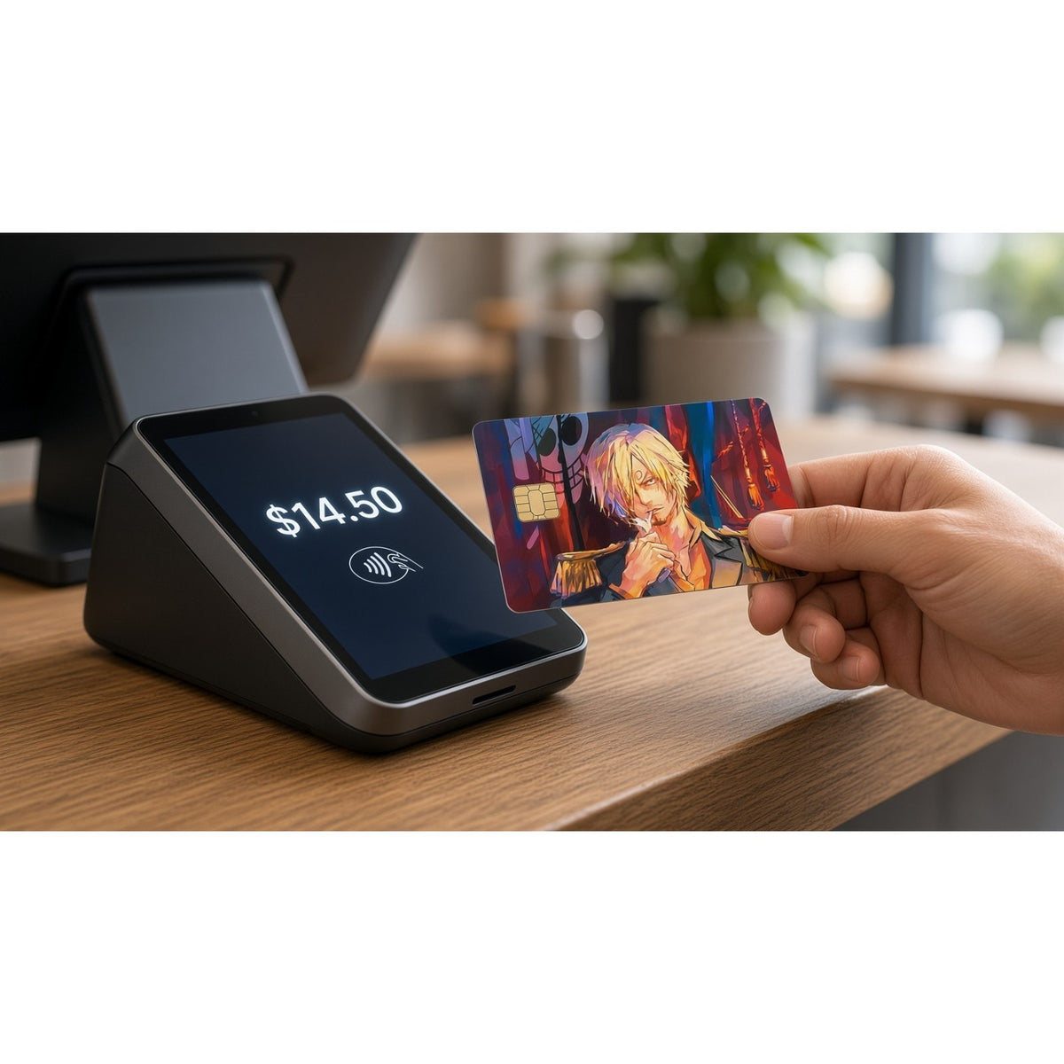 Sanji Burning Elegance One Piece Debit Card Credit Card Skin