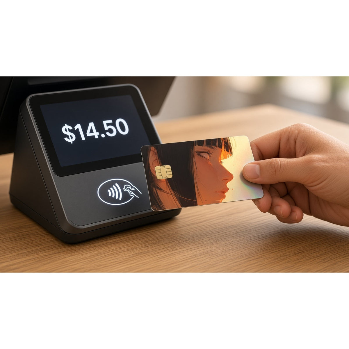 Hinata's Golden Radiance Naruto Debit Card Credit Card Skin Vinyl Sticker
