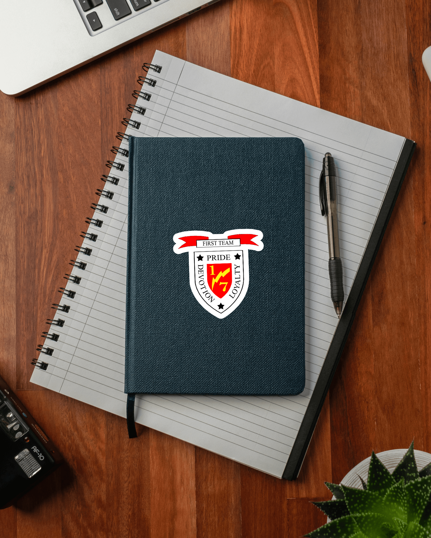 USMC 1st Battalion 7th Marines Patch U.S. Military vinyl decal for car, truck, window or laptop