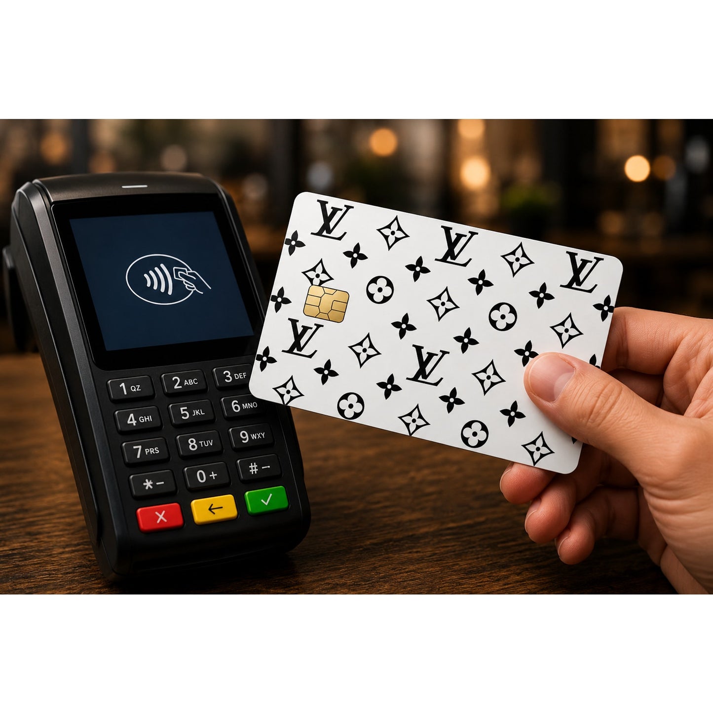 BW Credit Card Debit Card Luxury Skin Cover Vinyl Sticker Decal Laminated