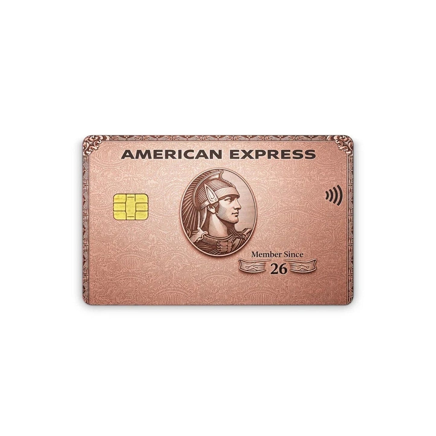 American Express Rose Gold Credit Card Skin Debit Card Sticker