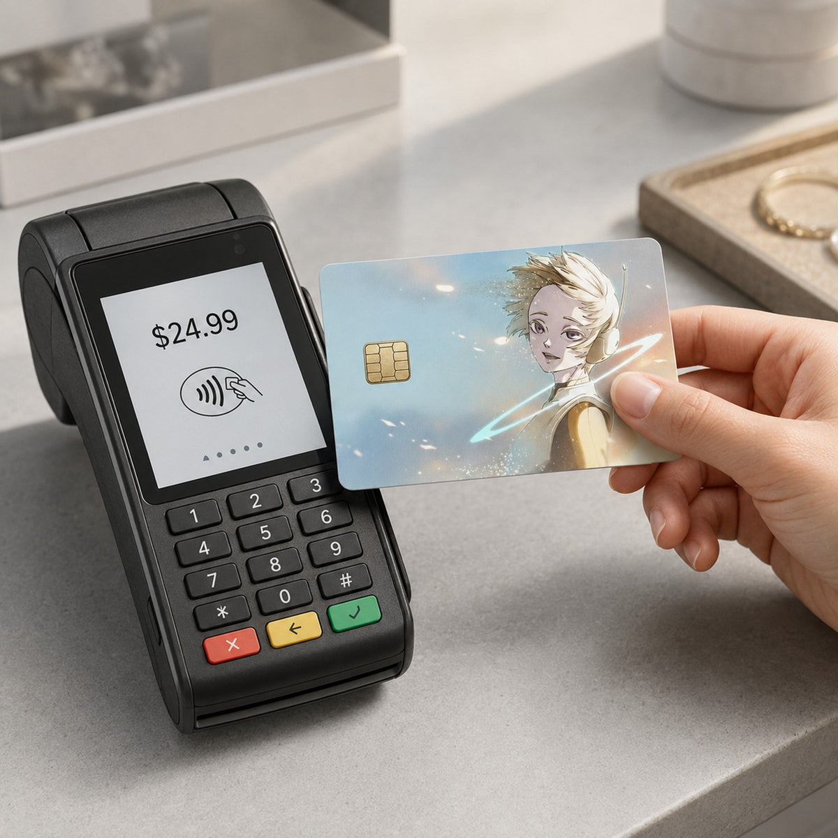 Phos' Ethereal Farewell DragonballZ Debit Card Credit Card Skin