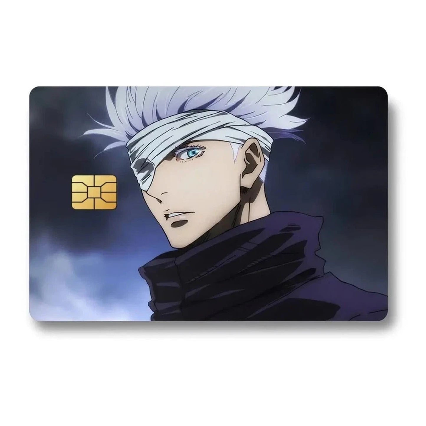 Anime Jujutsu Kaisen Satoru Gojo Side Prof Credit Card Cover Vinyl Skin Sticker