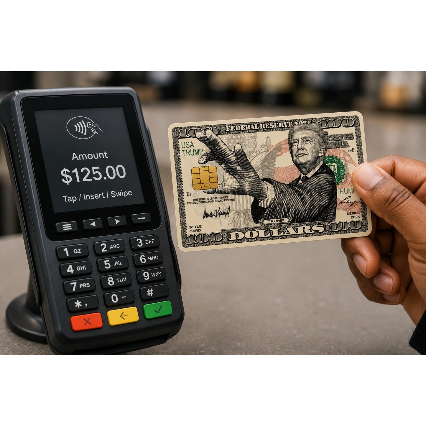 Donald Trump $100 Bill Credit Card Skin Debit Card Vinyl Sticker