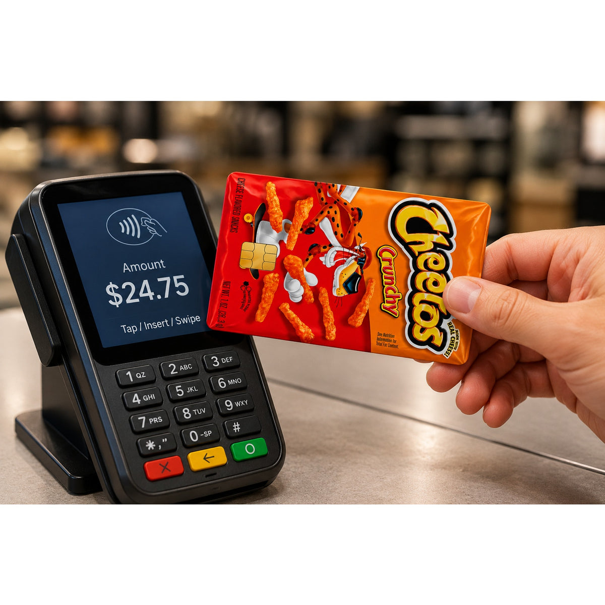 Cheetos Crunchy Snack Bag Credit Card Skin Vinyl Sticker Debit Card Wrap