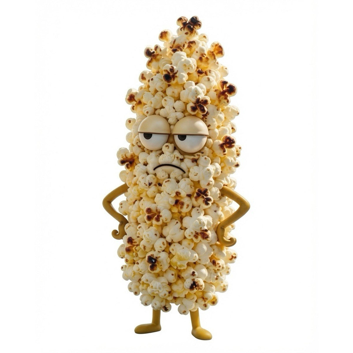 Funny Popcorn Vinyl Bumper Sticker