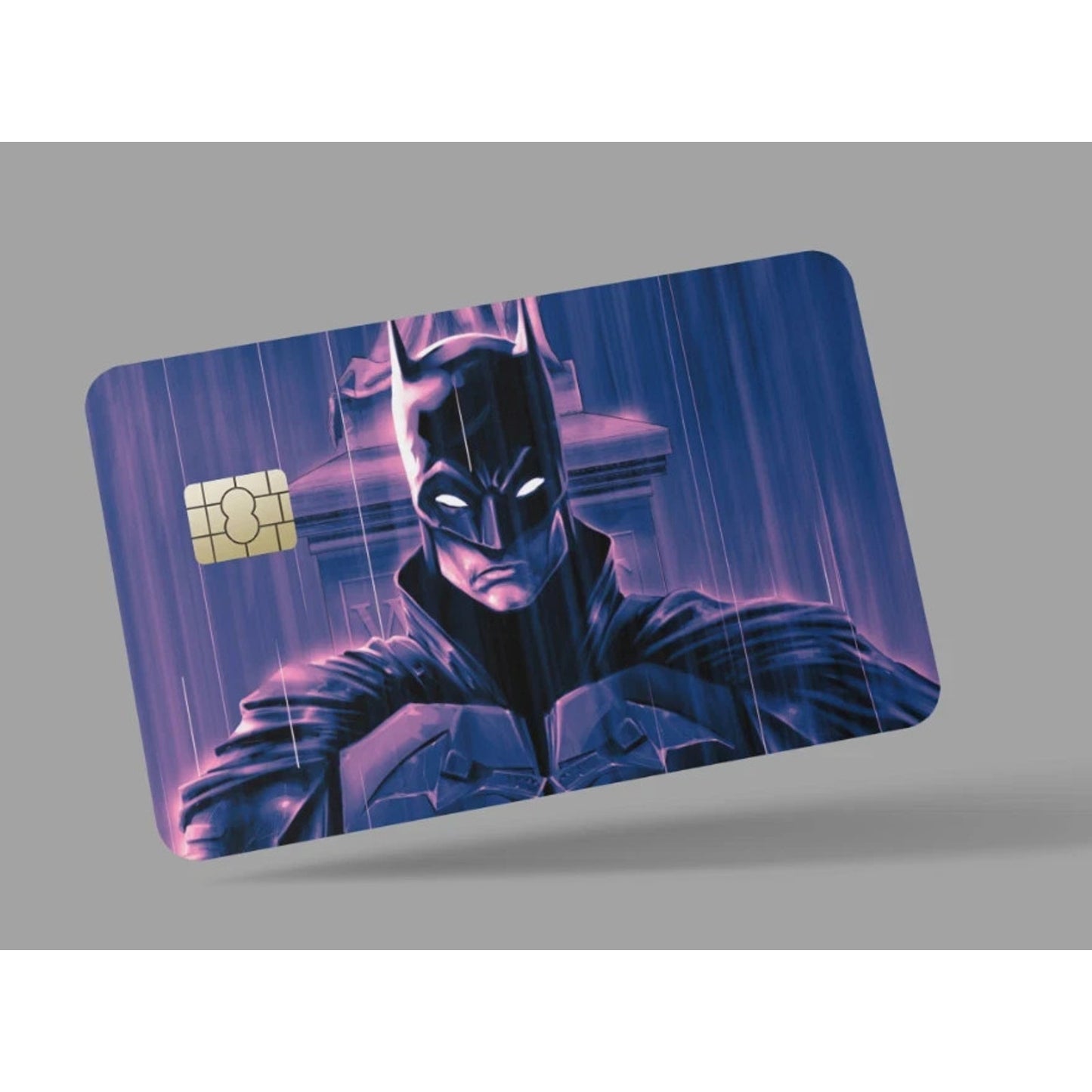 Batman in the Rain credit card skin & DEBIT CARD,TROLLEY & GYM