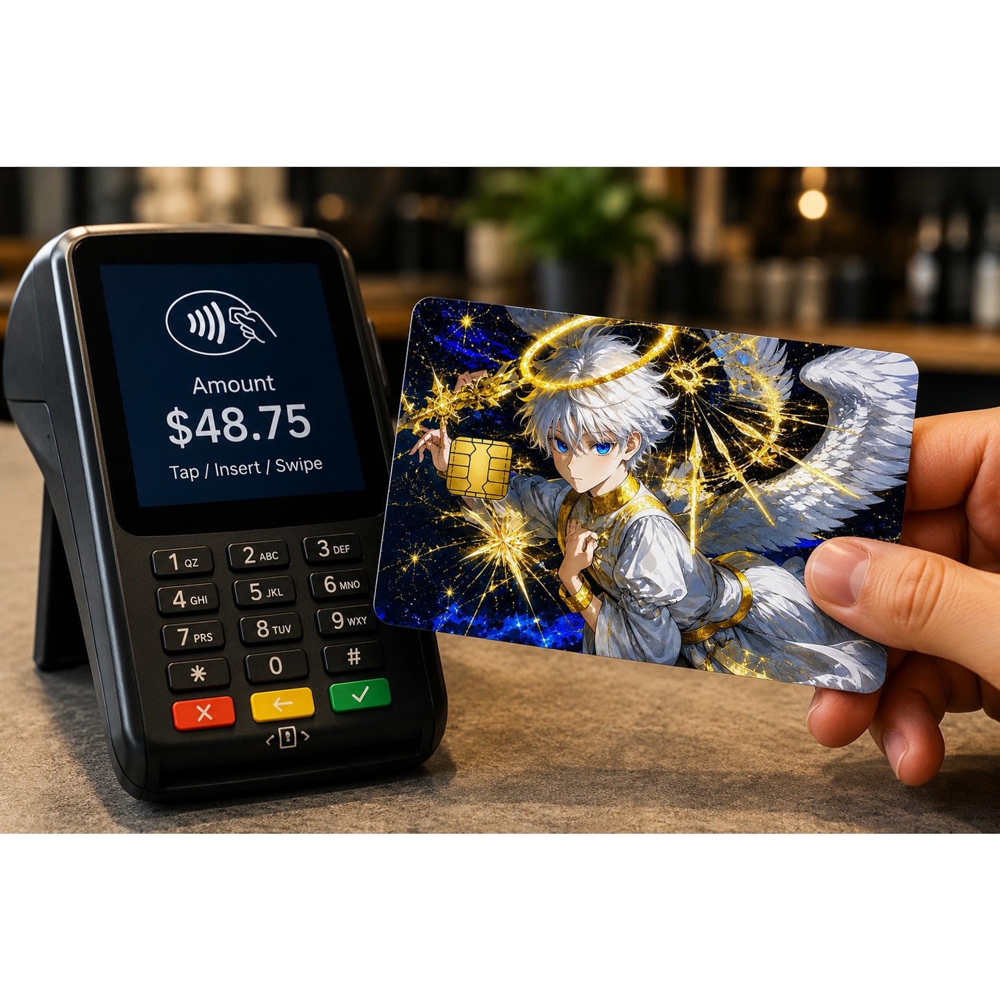 Angelic Killua HunterXHunter Debit Card Credit Card Skin Vinyl Sticker