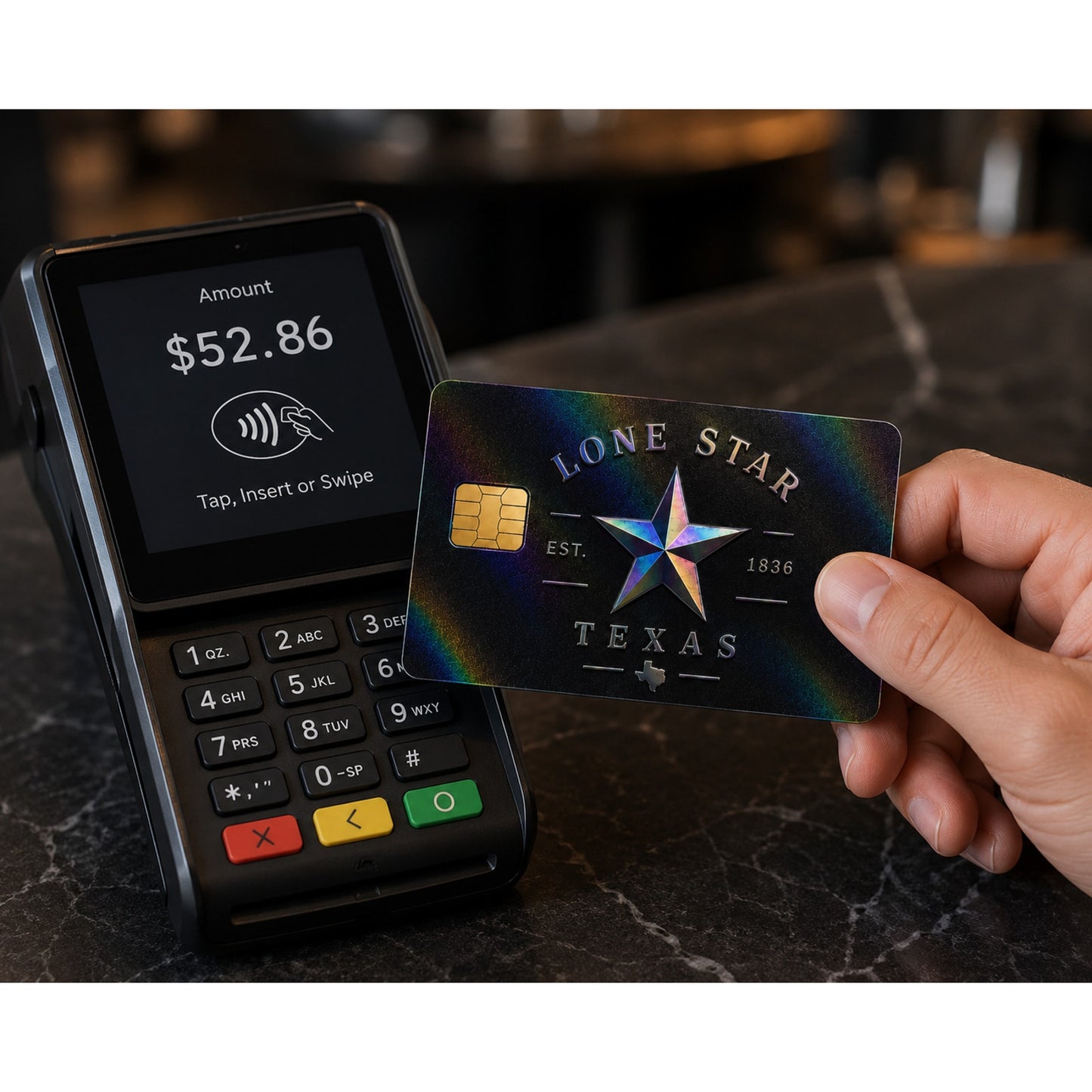 Lone Star Texas Credit Card Skin Minimalist Debit Card Sticker