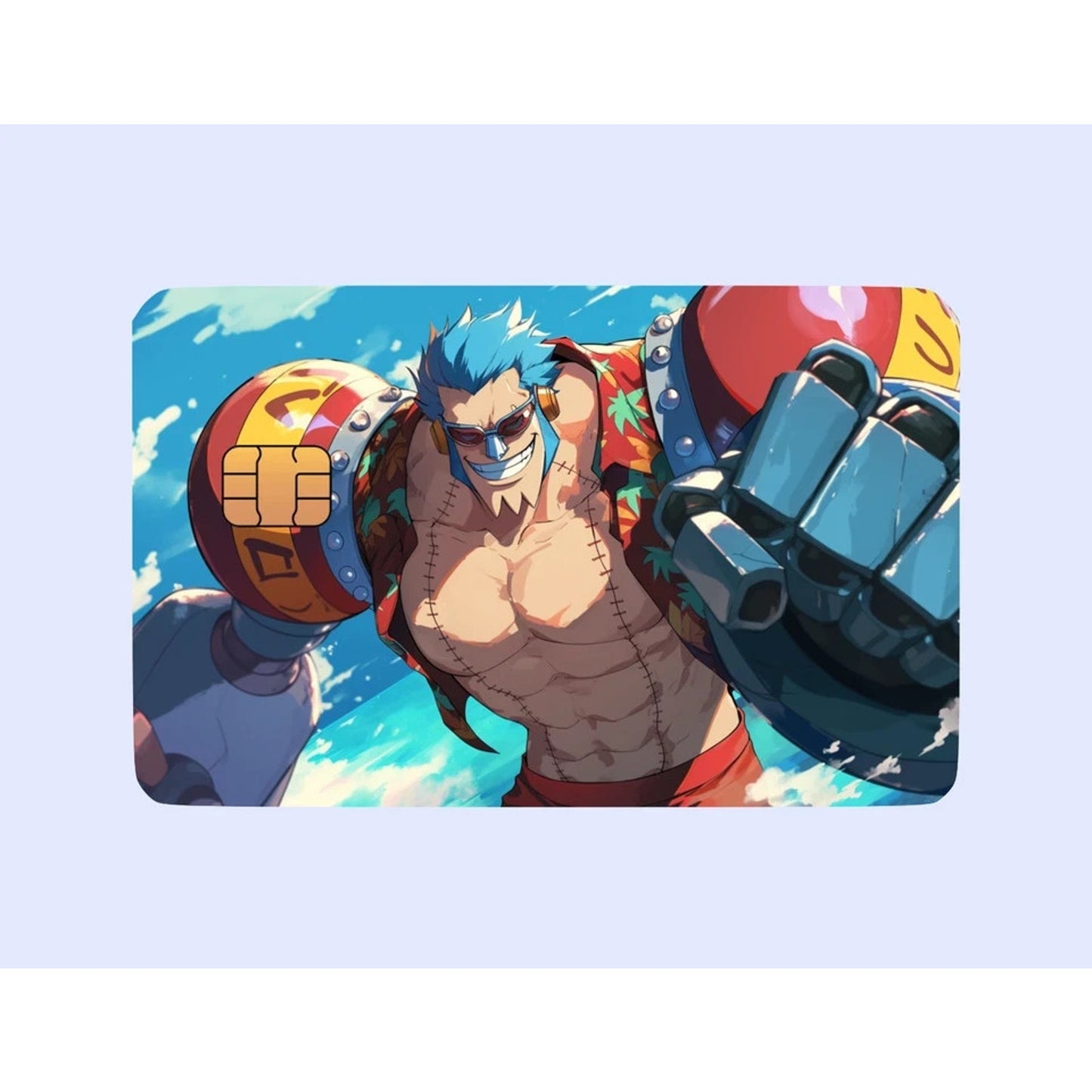 One Piece Anime-Inspired Themed Debit Card Credit Card Skins_Franky