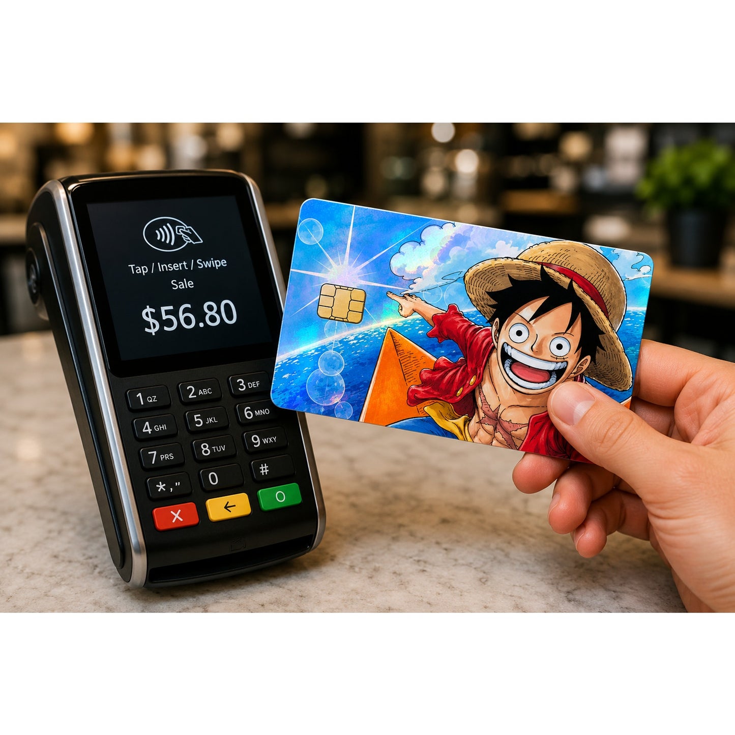 One Piece Luffy Adventure Debit Card Credit Card Skin Vinyl Sticker
