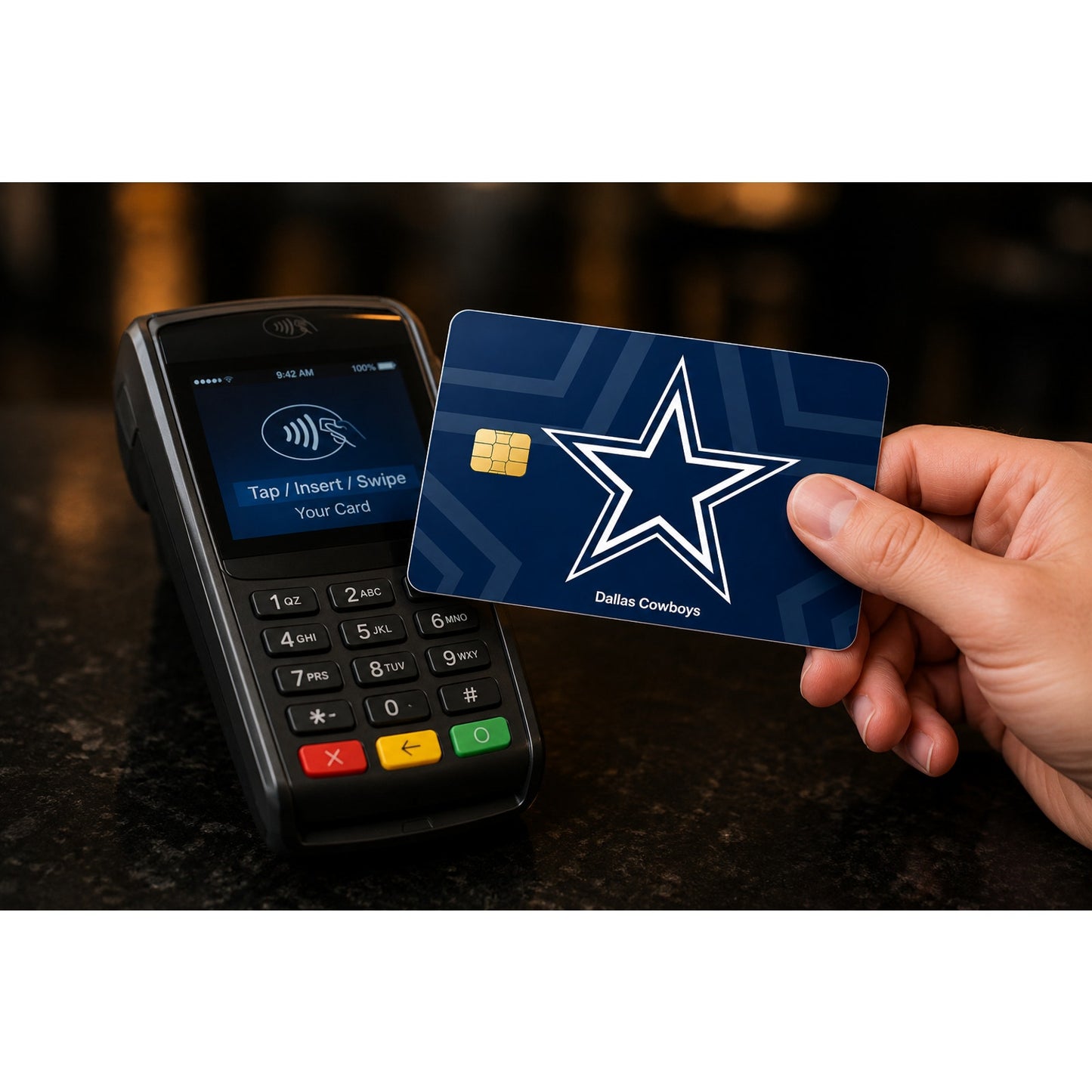 Dallas Cowboys Credit Debit Card Skin Decal NFL Football Vinyl Sticker Sports