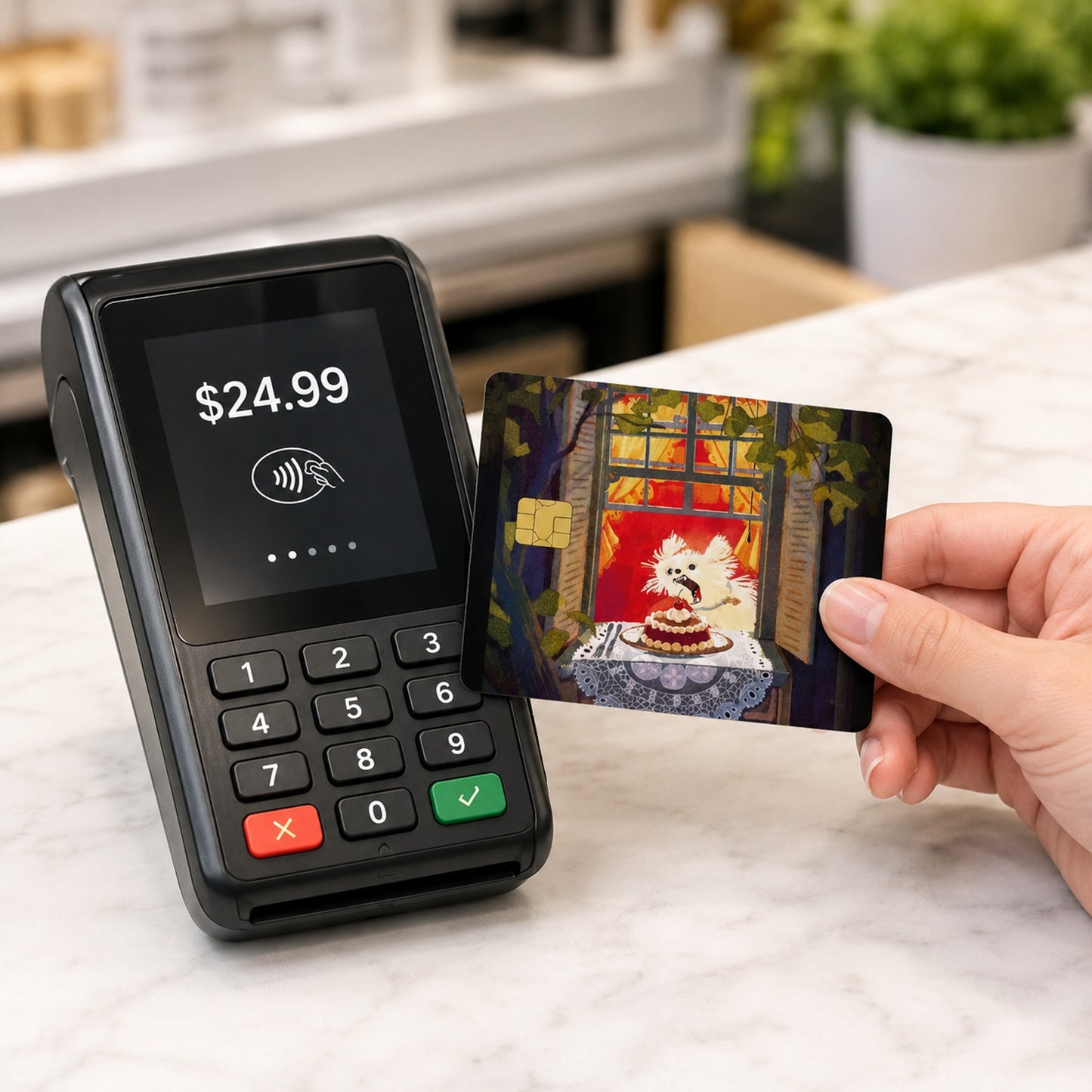 The Cake Burglar Debit Card Credit Card Skin Vinyl Sticker