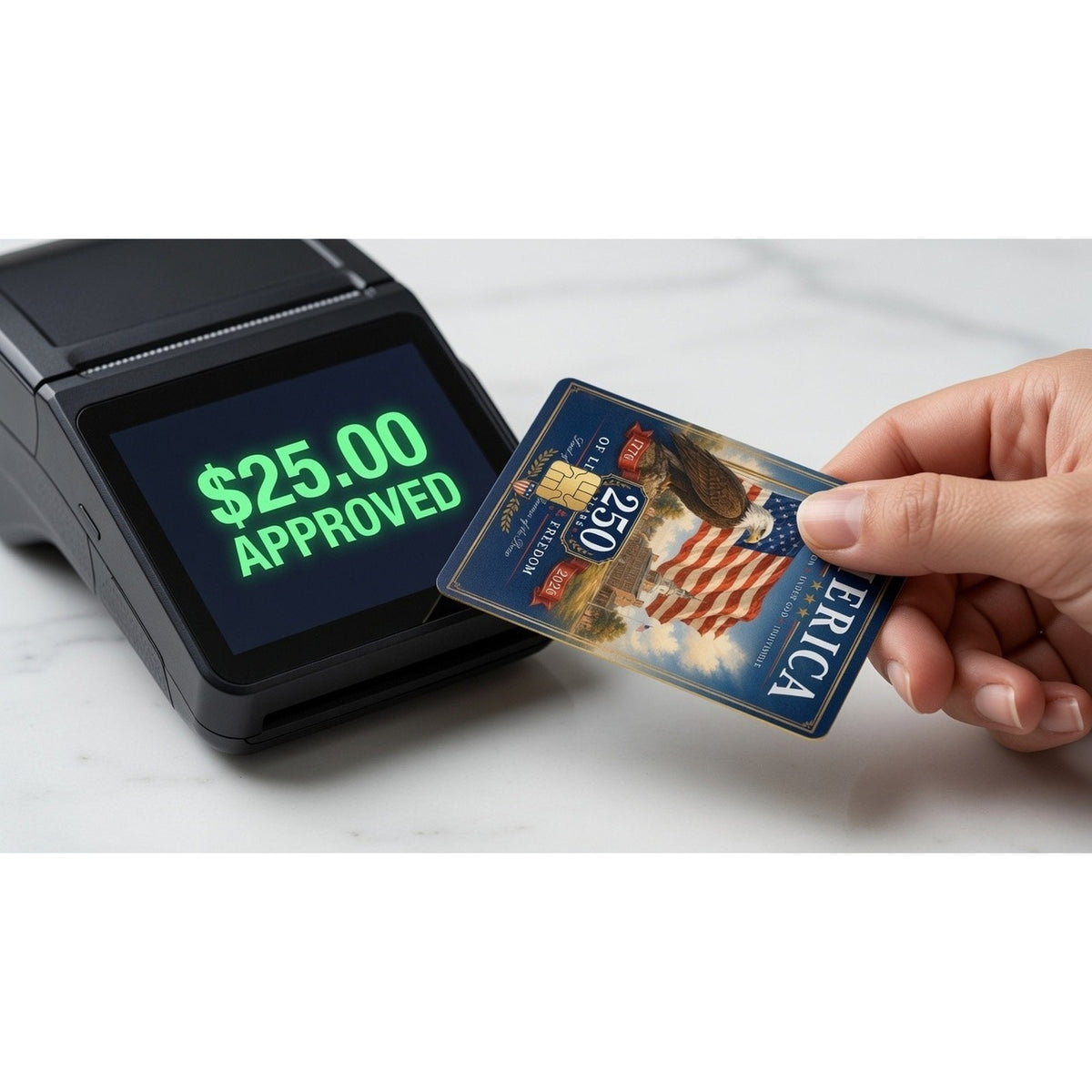 USA 250 Years Patriotic Eagle Debit Card Credit Card Skin Vinyl Sticker