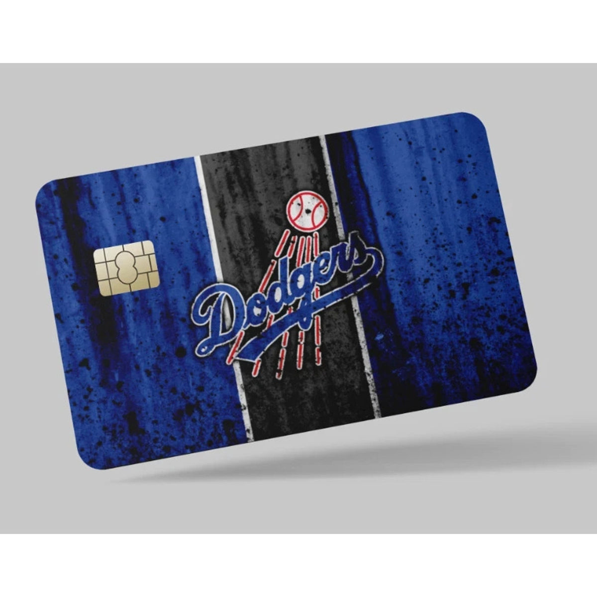 LA Dodgers Distressed Baseball Credit & Debit Card Skin
