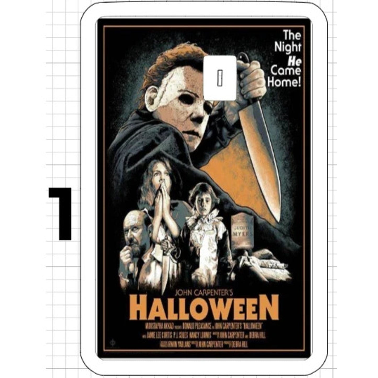 Michael Myers Halloween Movie Poster 1 Credit Debit Card ATM Skin Sticker Horror