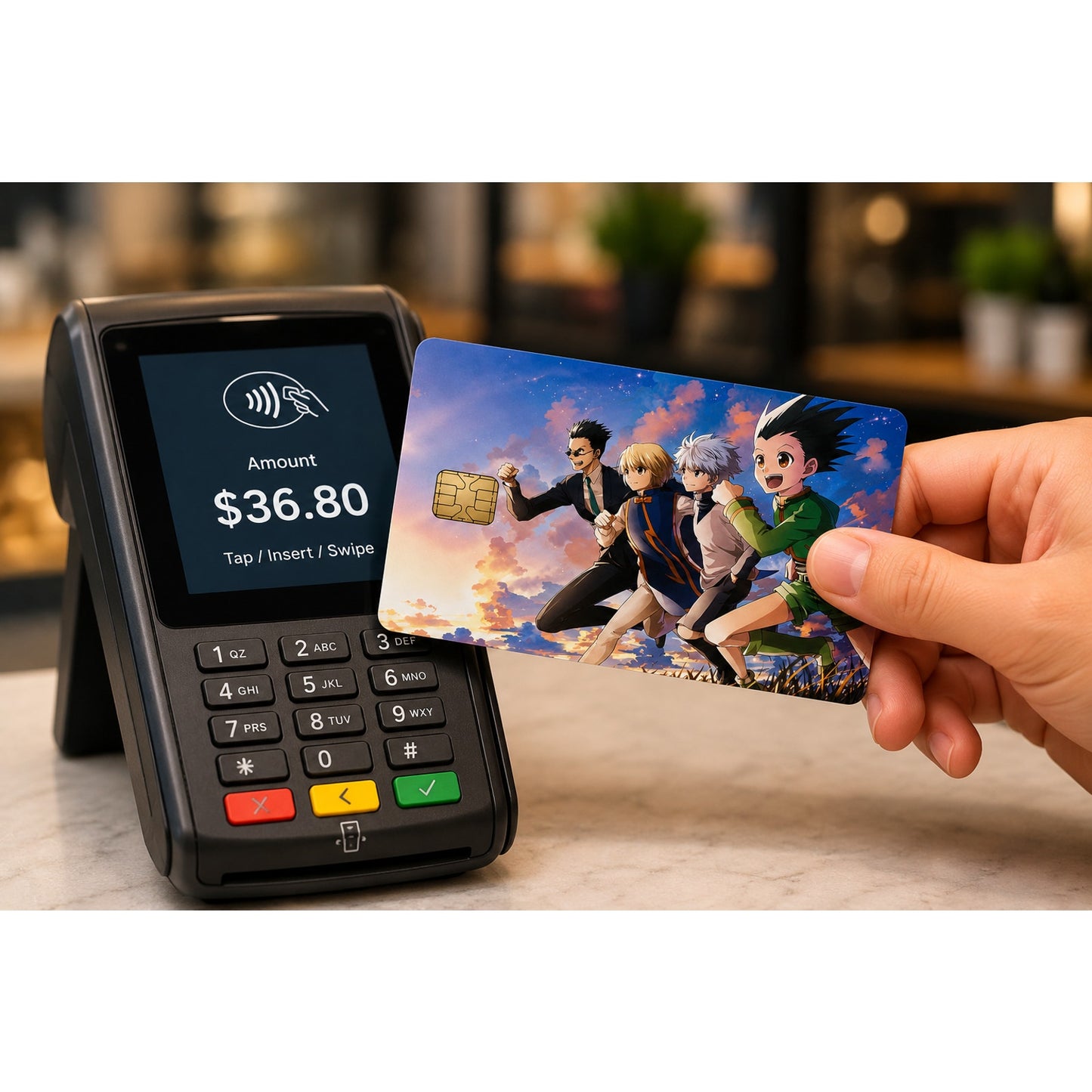 Running in the Sunset Main 4 Hunter X Hunter Debit Card Credit Card Skin