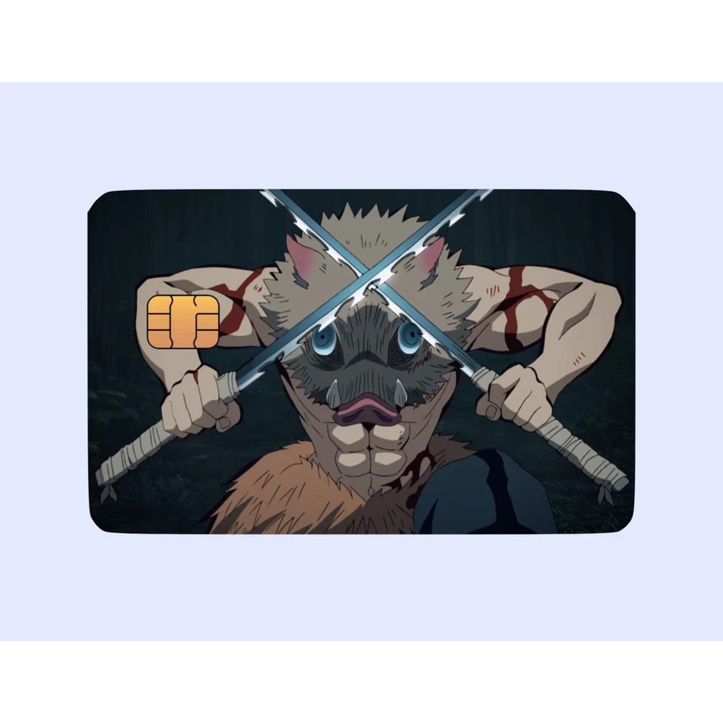 Inosuke Hashibira Demon Slayer Themed Credit Card Skins Anime Inspired