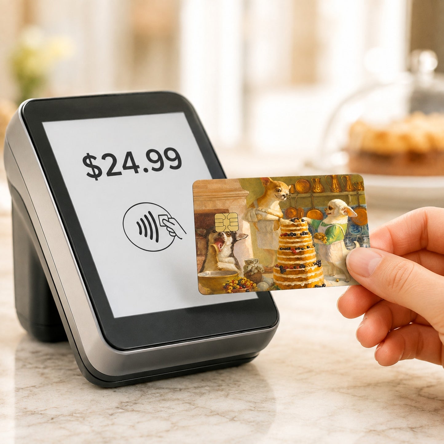 The Pastry Pup-fection Debit Card Credit Card Skin Vinyl Sticker