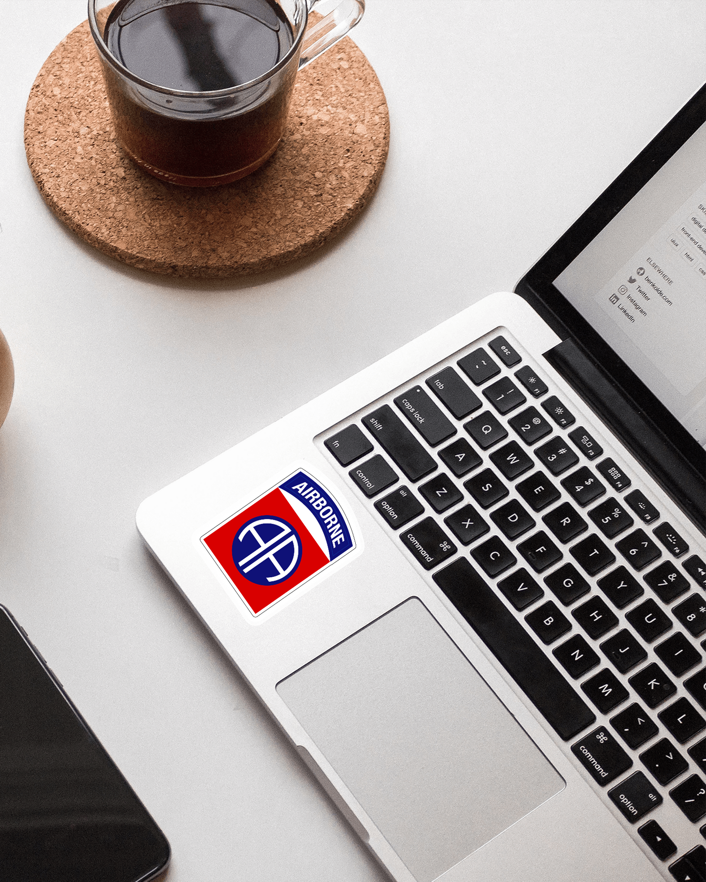 82nd Airborne Division Patch All American U.S. Army Military vinyl decal for car, truck, window or laptop