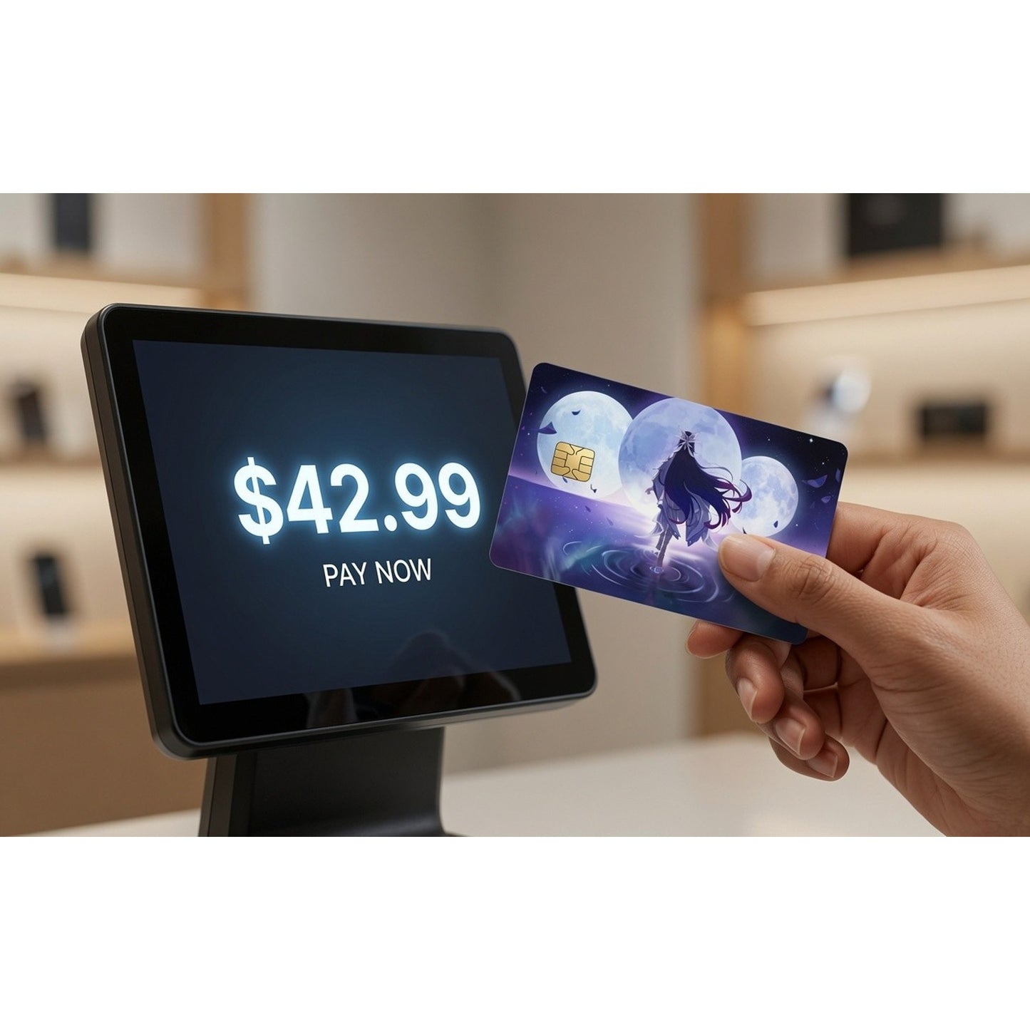 Columbina Triple Moon Genshin Impact Debit Card Credit Card Skin Sticker