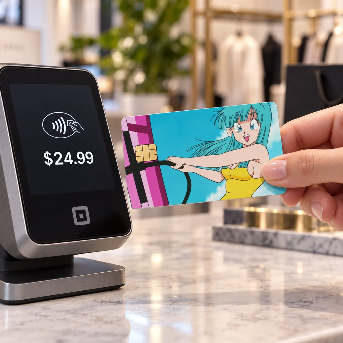 Bulma's Summer Splash DragonballZ Debit Card Credit Card Skin