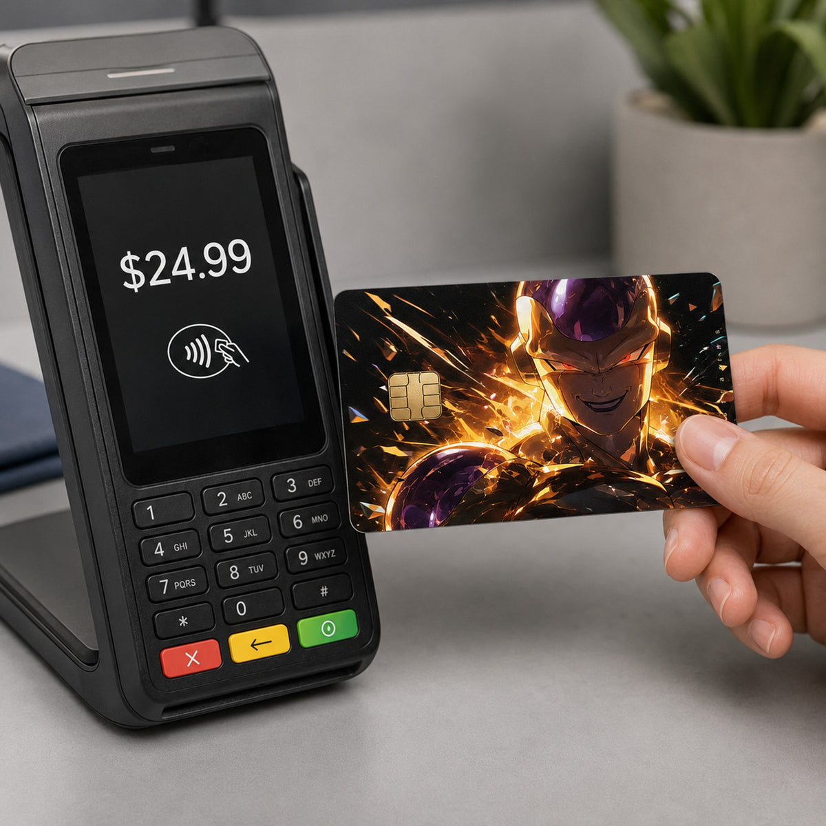 Golden Frieza's Reborn Wrath Dragonball Z Debit Card Credit Card Skin