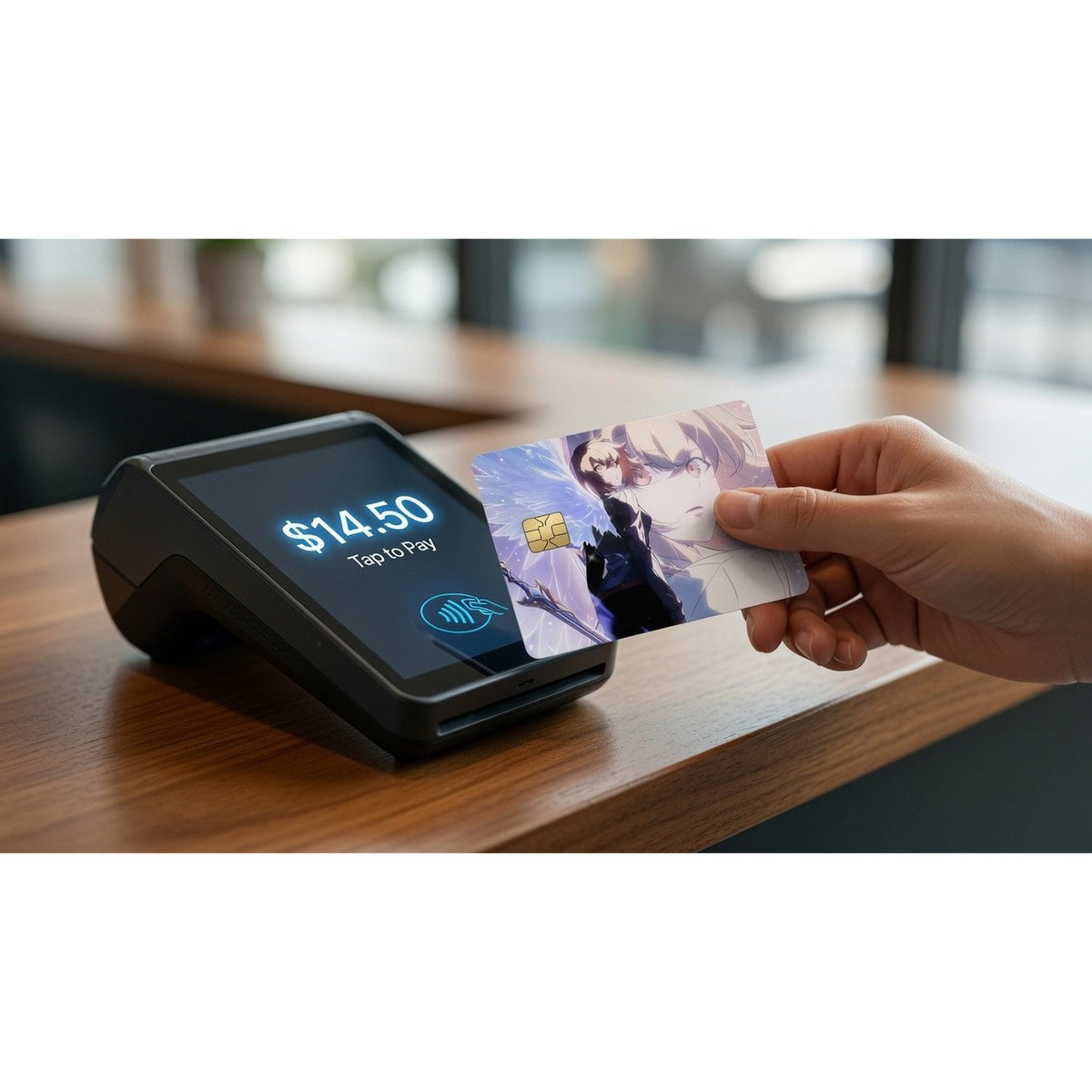 Cha Hae-In's Frost Wing Awakening Solo Leveling Debit Card Credit Card Skin