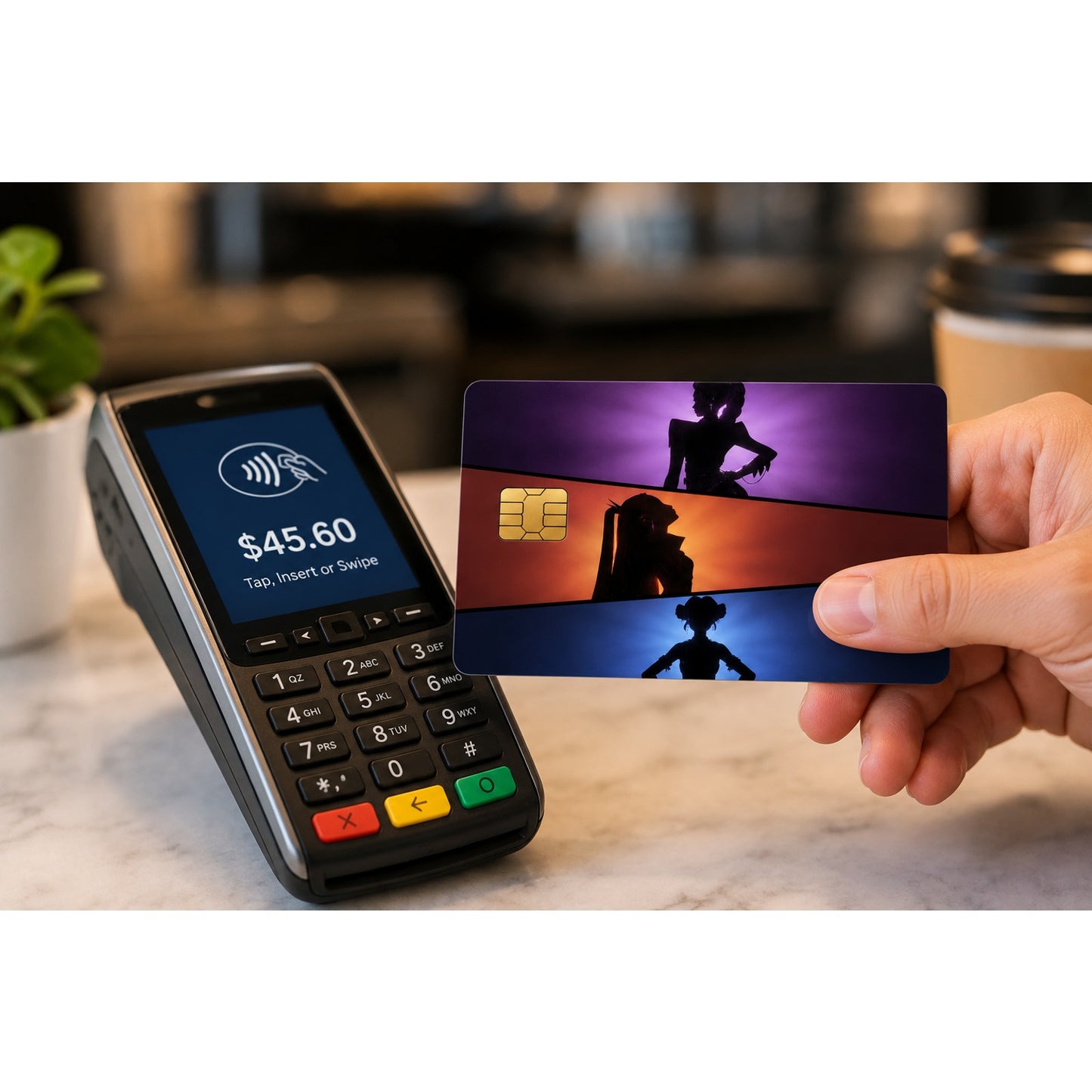 Silhouettes K-pop Demon Hunters HUNTR/X Huntrix Debit Card Credit Card Skin