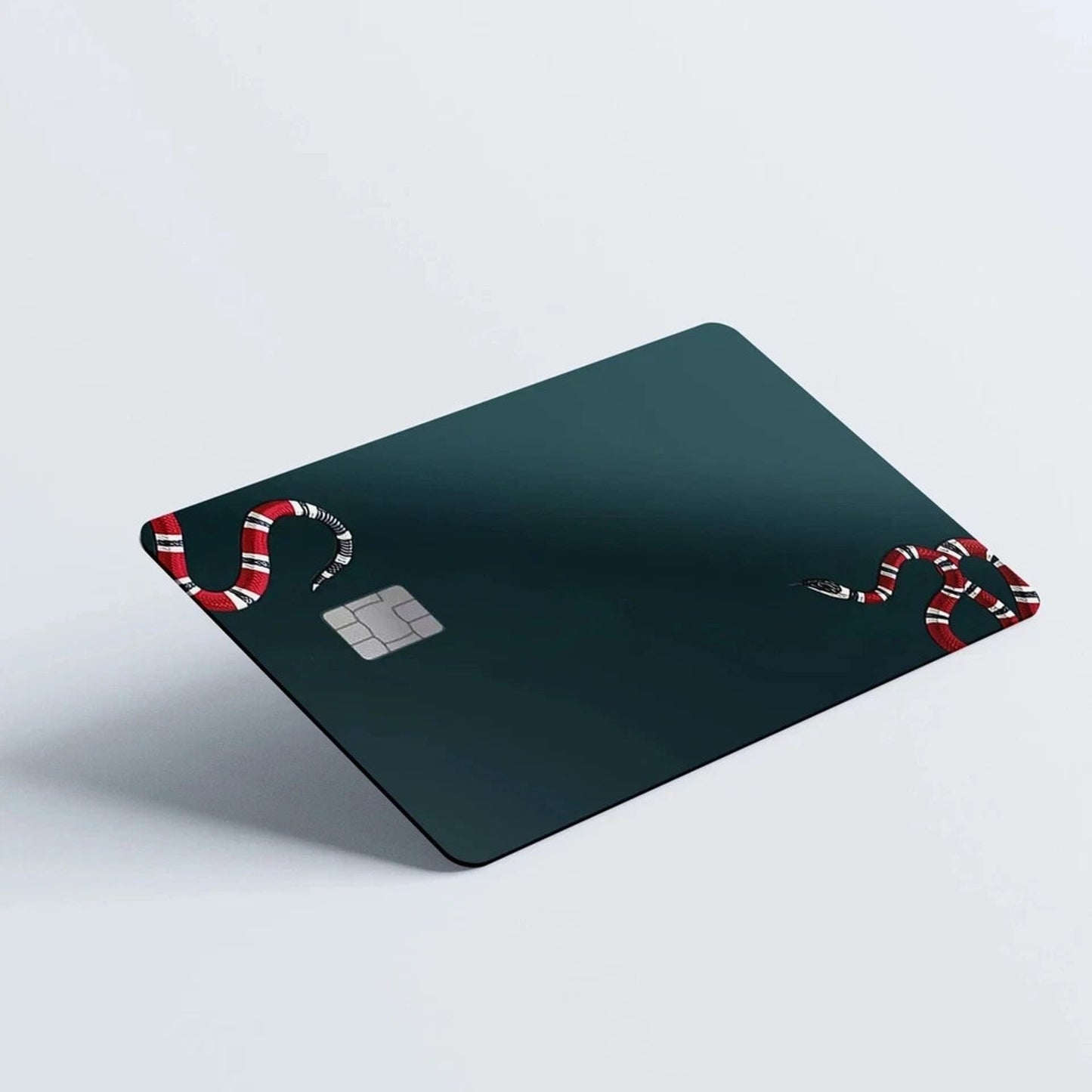 Credit Card Skin Stickers Red & Black Snake Card Skins Sticker Pack of 3 Skins