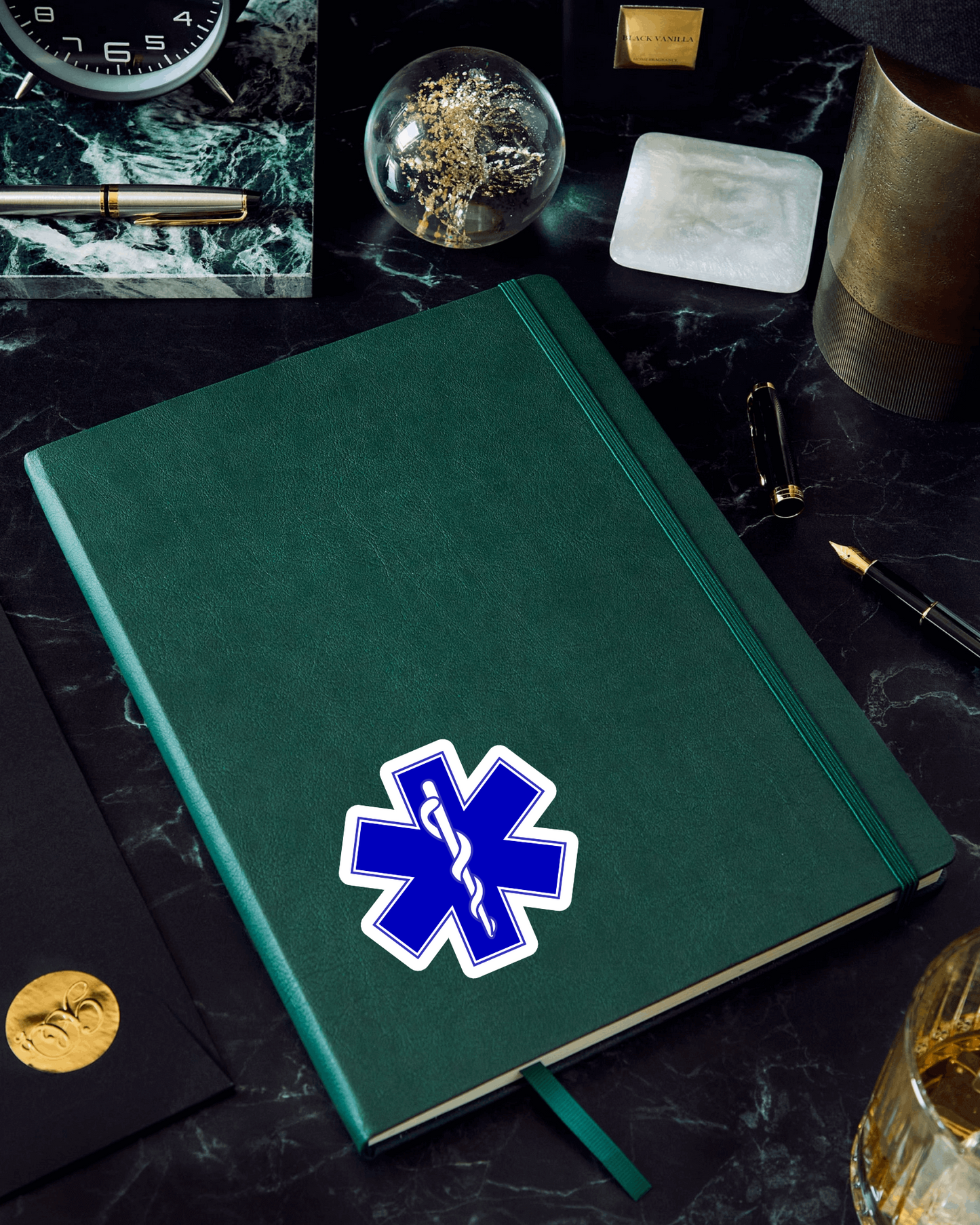 Corpsman Medic Star of Life Marine Patch vinyl decal for car, truck, window or laptop U.S. Marine Military