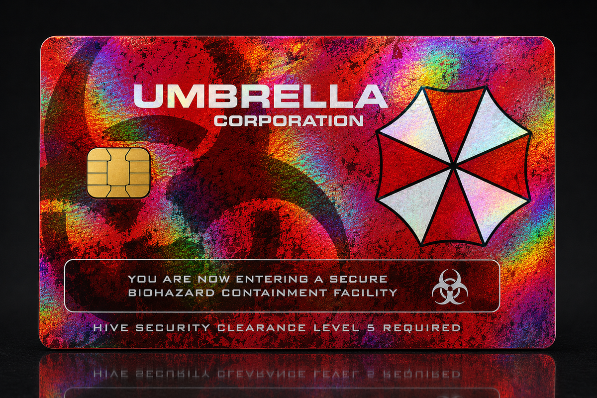 Resident Evil Red Umbrella Corporation ID Credit Card Skin