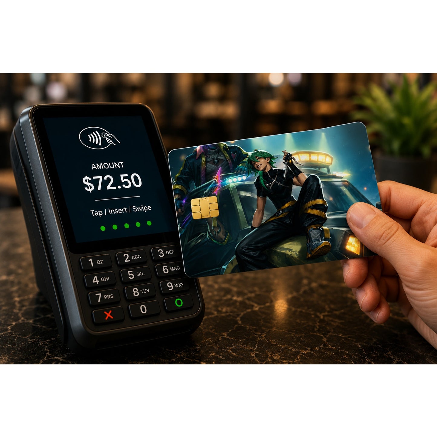 HEARTSTEEL Ezreal League of Legends Debit Card Credit Card Skin Vinyl Sticker