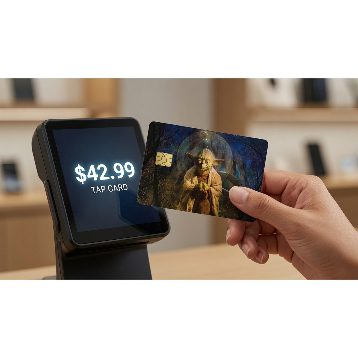 Yoda Mystic Forest Star Wars Credit Card Skin Sticker