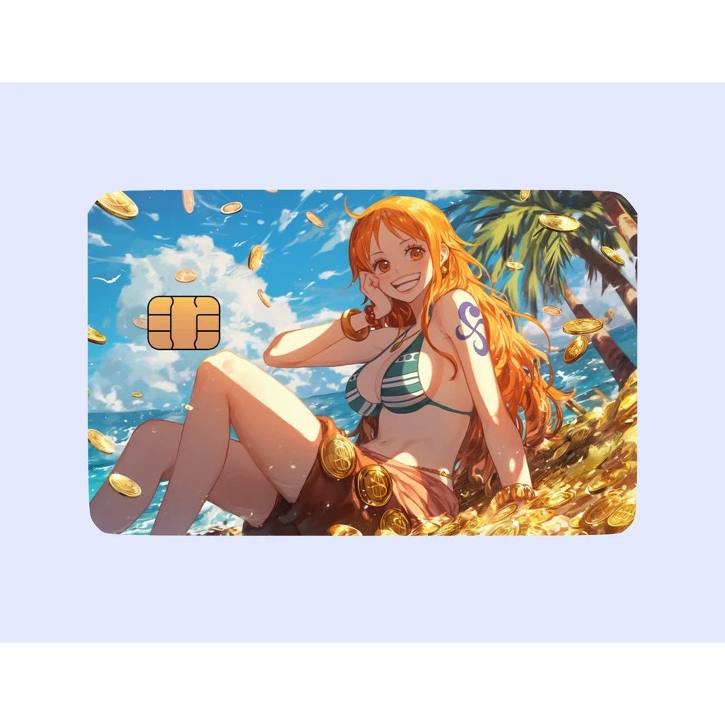 One Piece Anime-Inspired Themed Debit Card Credit Card Skins Debit Credit_Nami