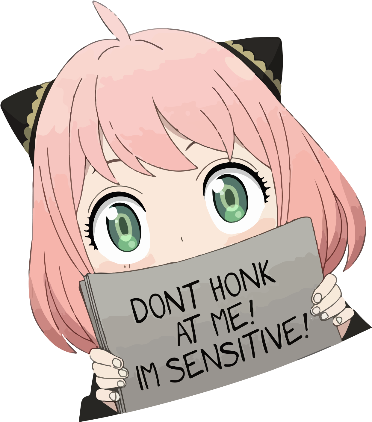 Anya Forger Sticker Anime Warning Car Stickers Funny Spy x Family Decal - DECALS OF AMERICA