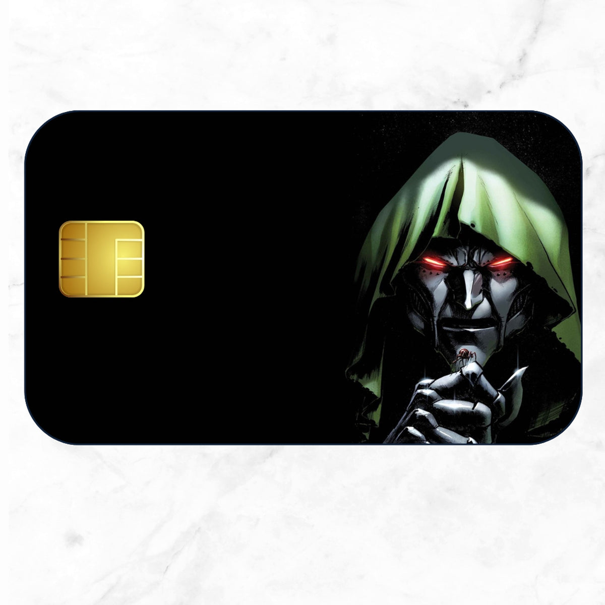 DR Doom Debit Card Credit Card Skin Small Chip Atm Bank Card Waterproof