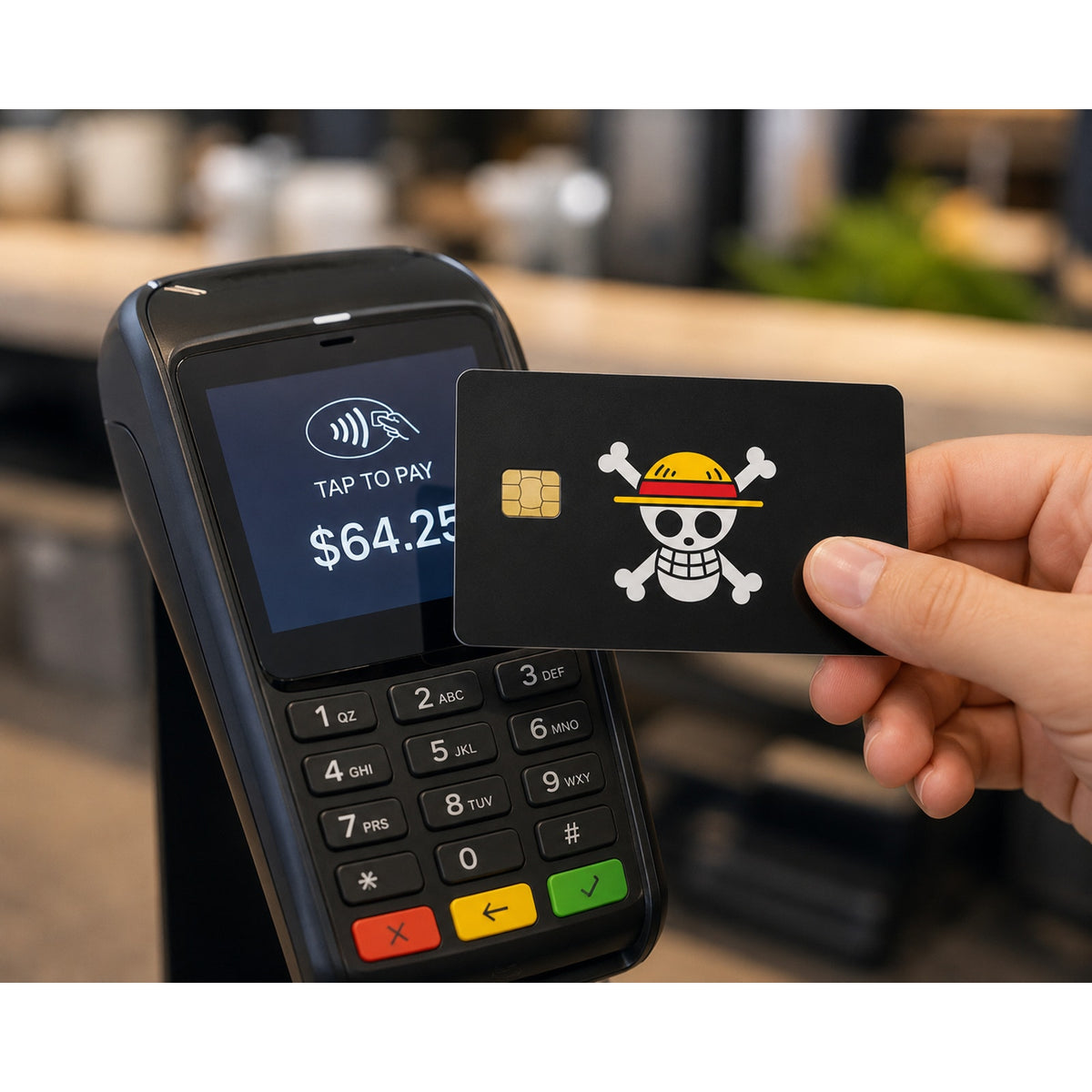 Straw Hat Pirate Skull One Piece Credit & Debit Card Skin