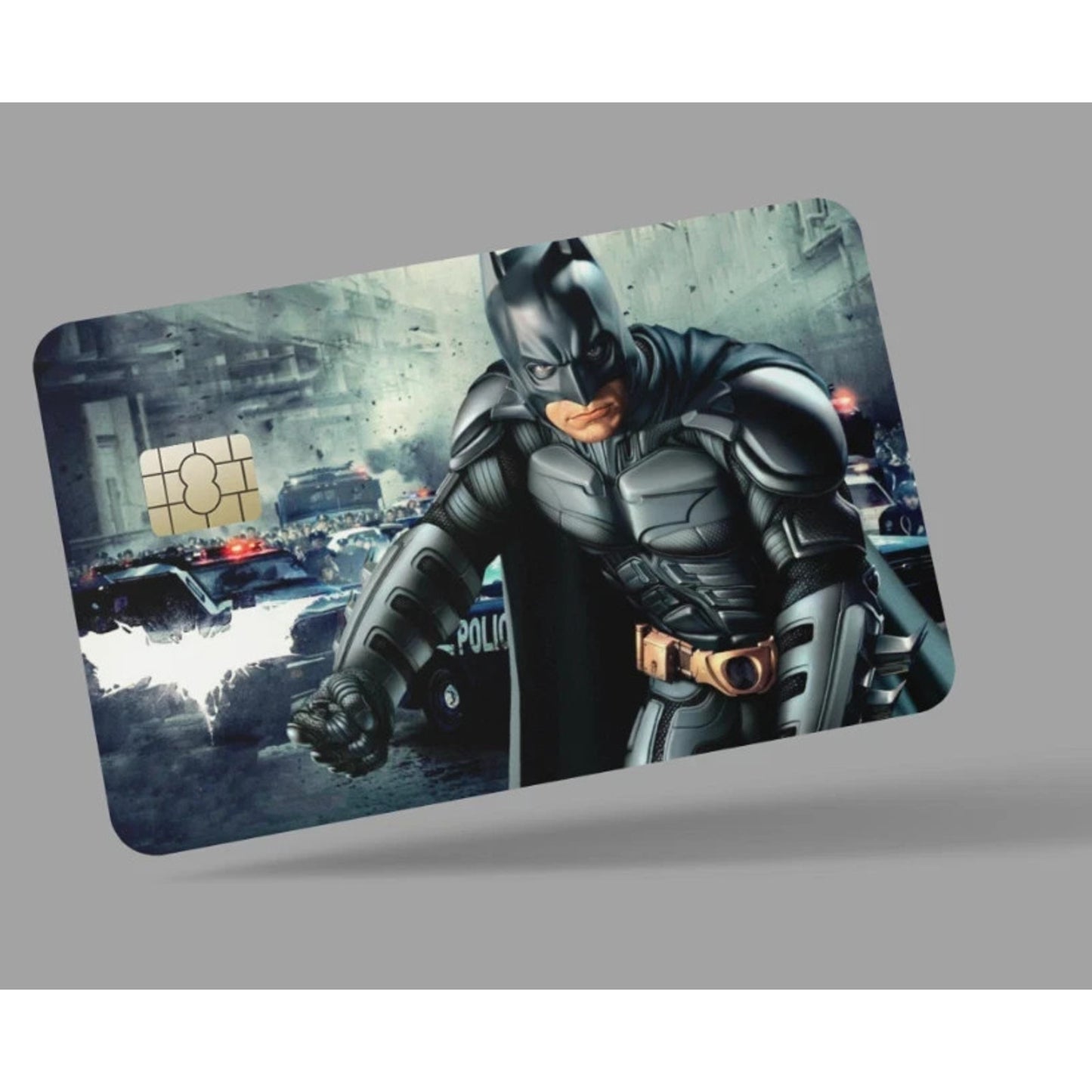 Batman Gotham City Streets credit card skin & DEBIT CARD,TROLLEY & GYM