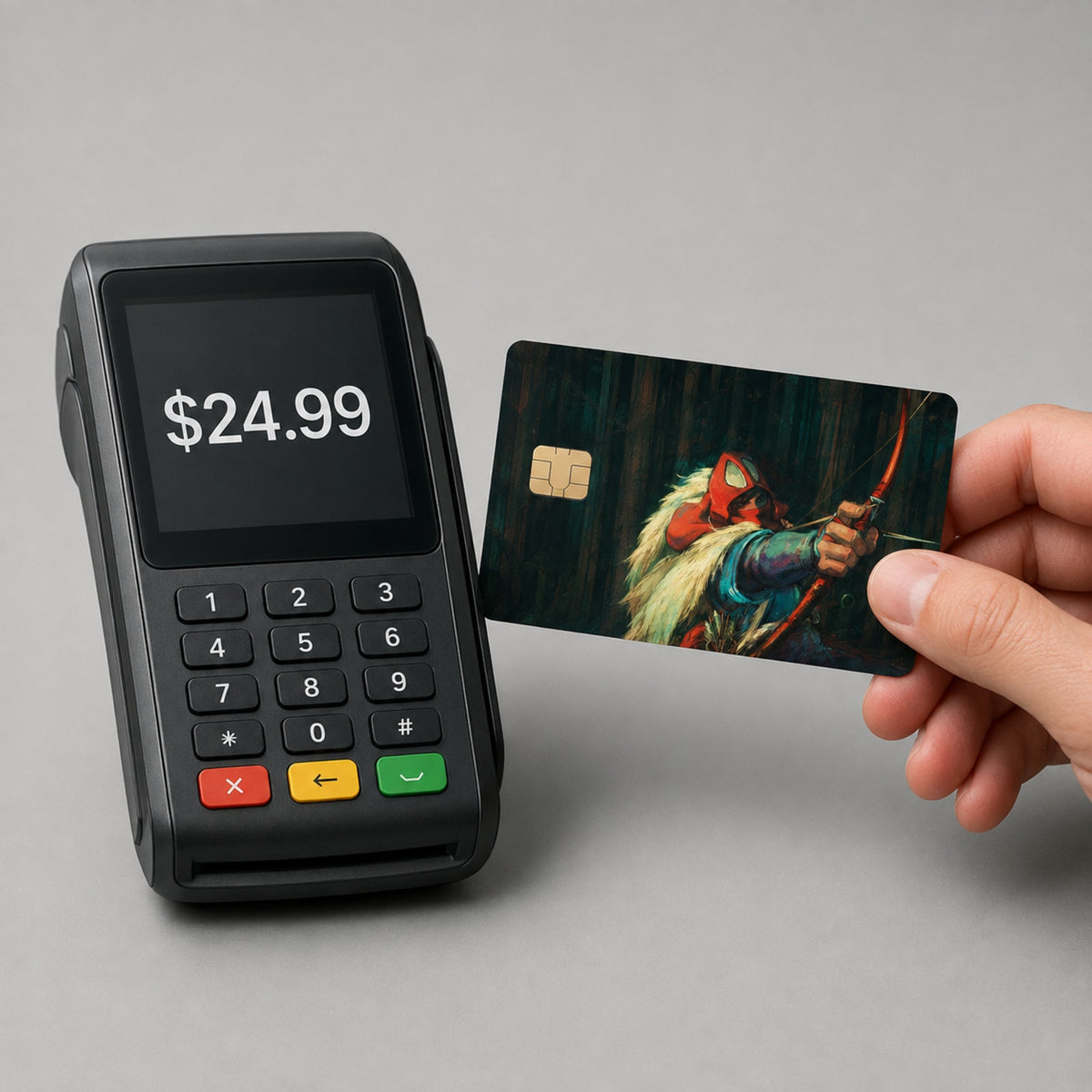 Cursed Prince Ashitaka Shadowed Woods Ghibli PrincessDebit Card Credit Card Skin