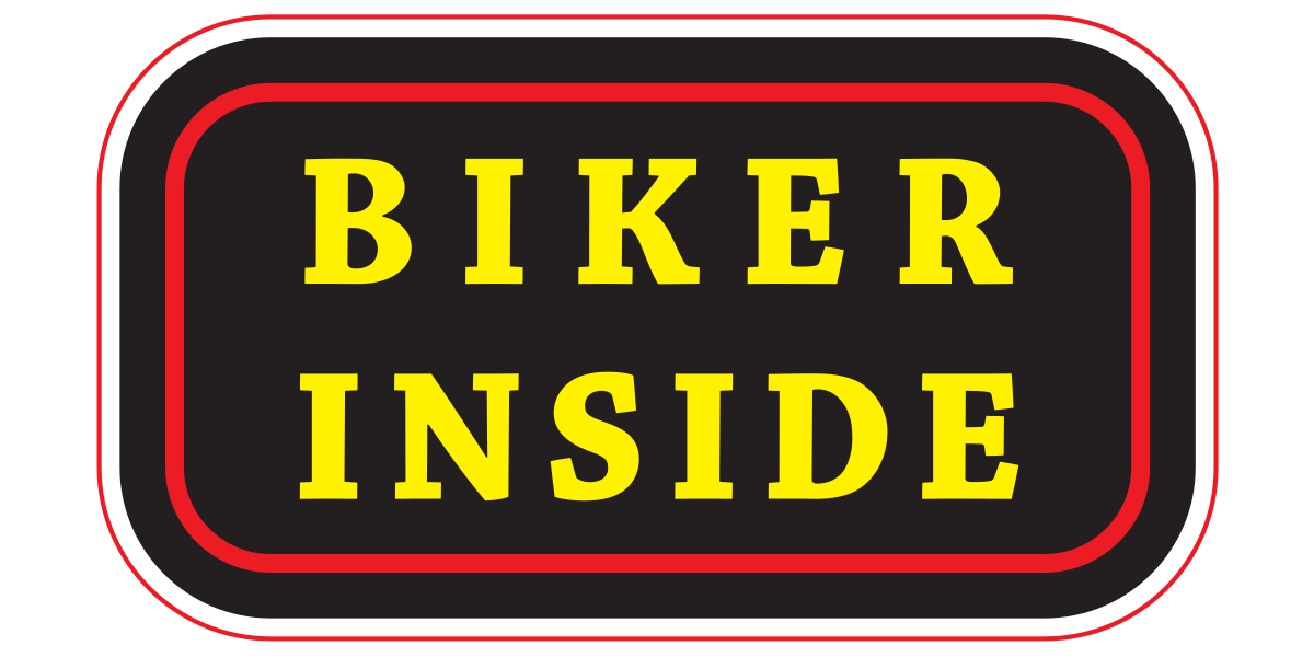 Biker Inside vinyl decal sticker