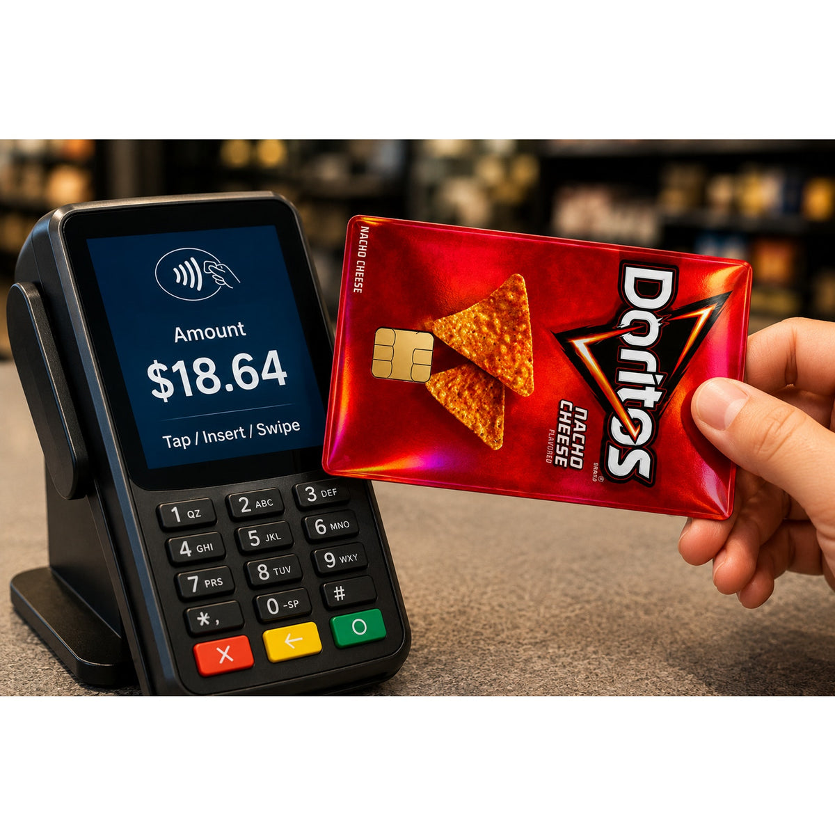 Doritos Nacho Cheese Snack Bag Credit Card Skin Vinyl Sticker Debit Card Wrap