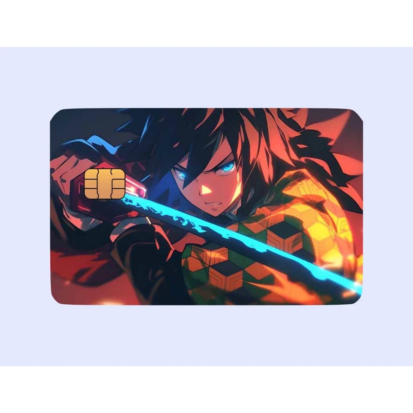 Giyu Tomioka Demon Slayer Themed Credit Card Skins Anime Inspired Debit Credit
