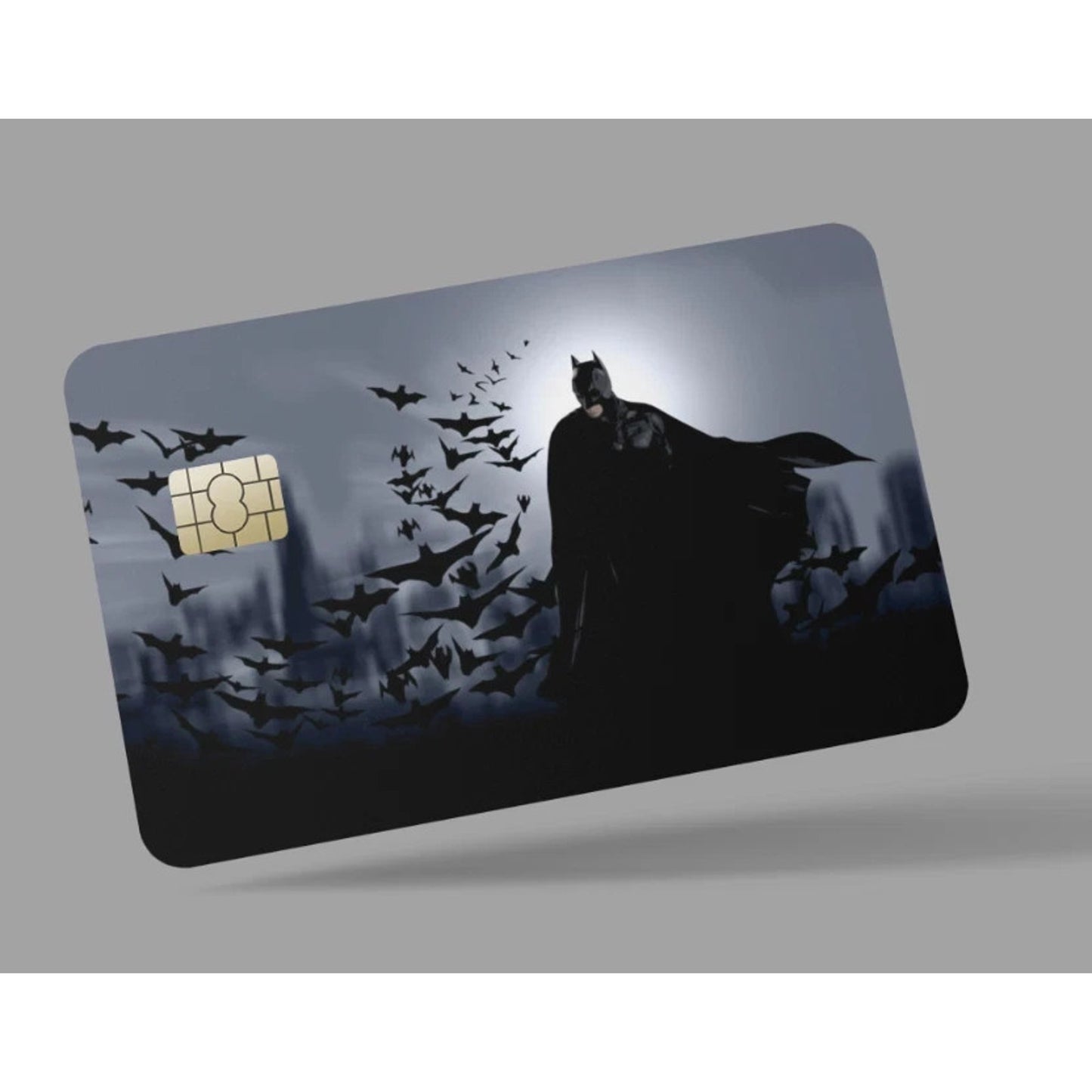 Batman Dark Knight with Bats credit card skin & DEBIT CARD,TROLLEY & GYM