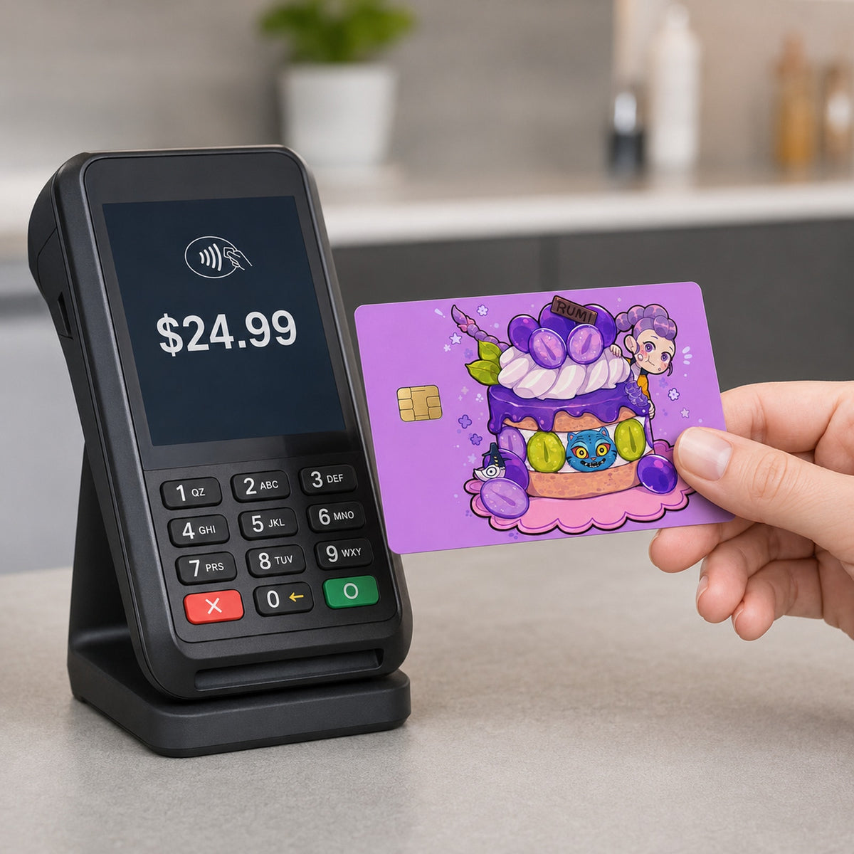 Rumi’s Midnight Grape Cake Heist Huntrix Debit Card Credit Card Skin