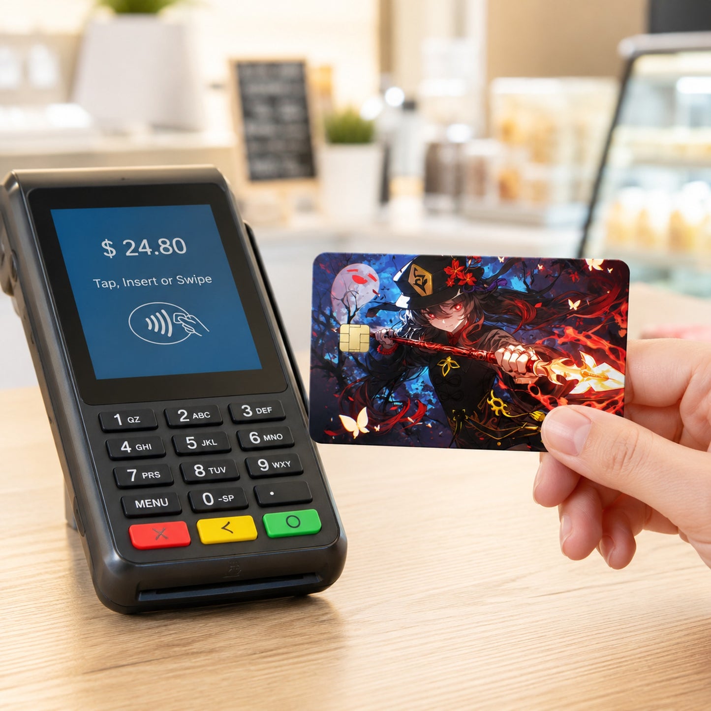 Hu Tao The Butterfly's Last Flutter Genshin Debit Card Credit Card Skin