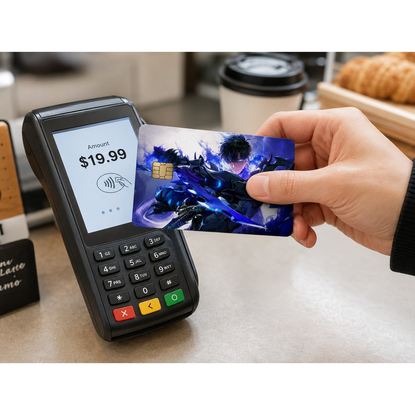Sung Jin-woo Shadow Monarch Full Form Solo Leveling Debit Card Credit Card Skin